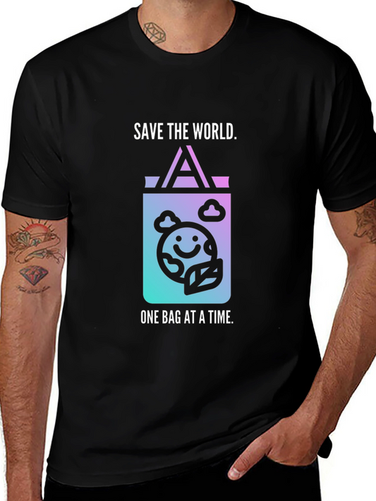 Eco-Friendly Save the World Graphic Tee