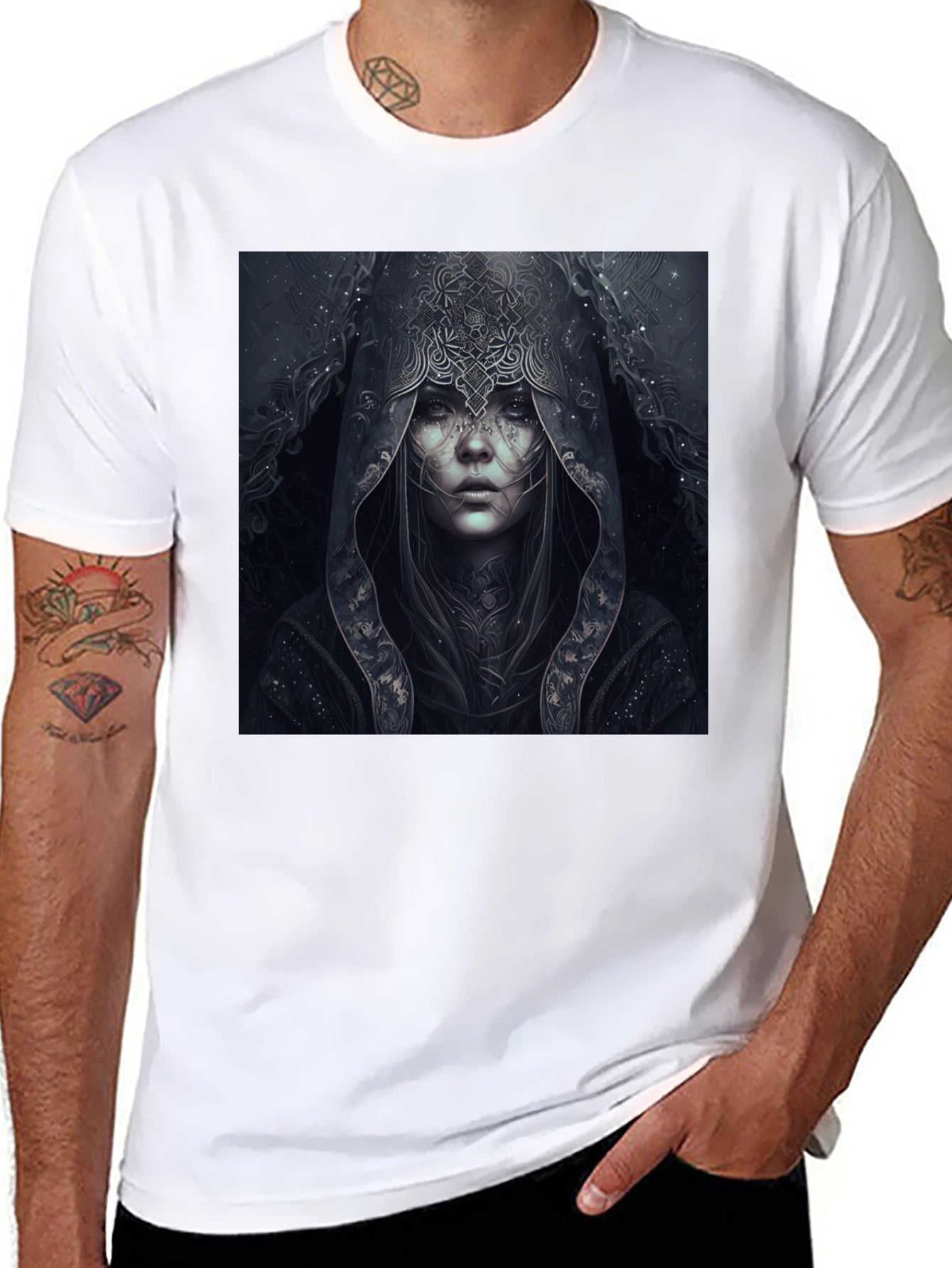 Mystic Woman Graphic Black T-Shirt
