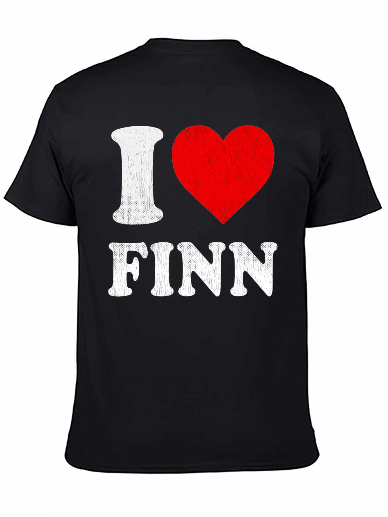 I Heart Finn T-Shirt - Black Graphic Tee