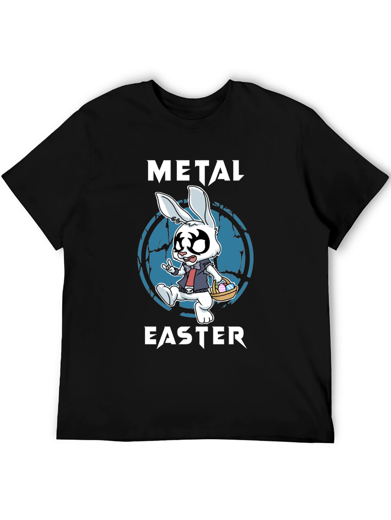 Metal Easter Bunny T-Shirt - Rock and Roll Easter