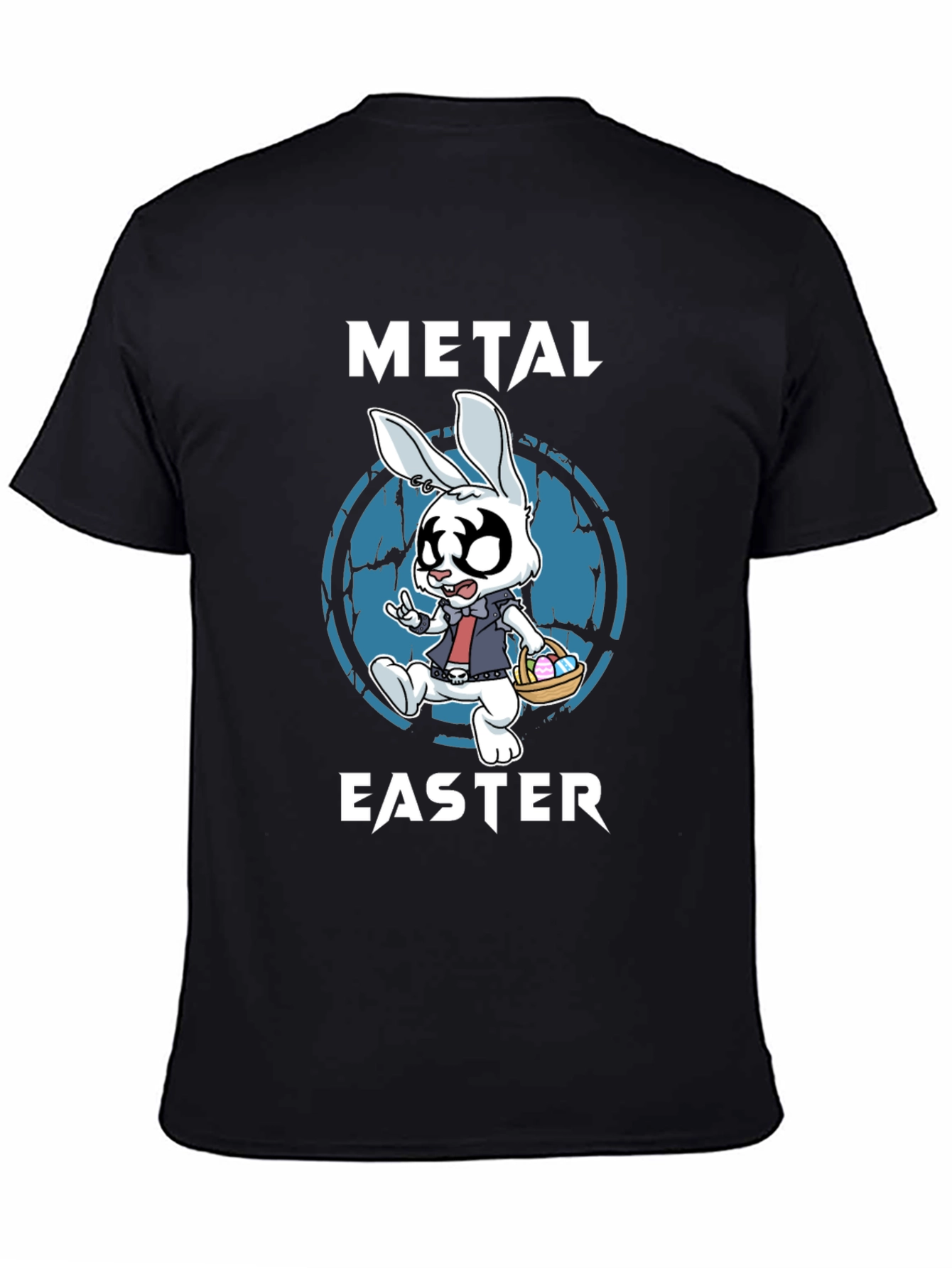 Metal Easter Bunny T-Shirt - Rock and Roll Easter