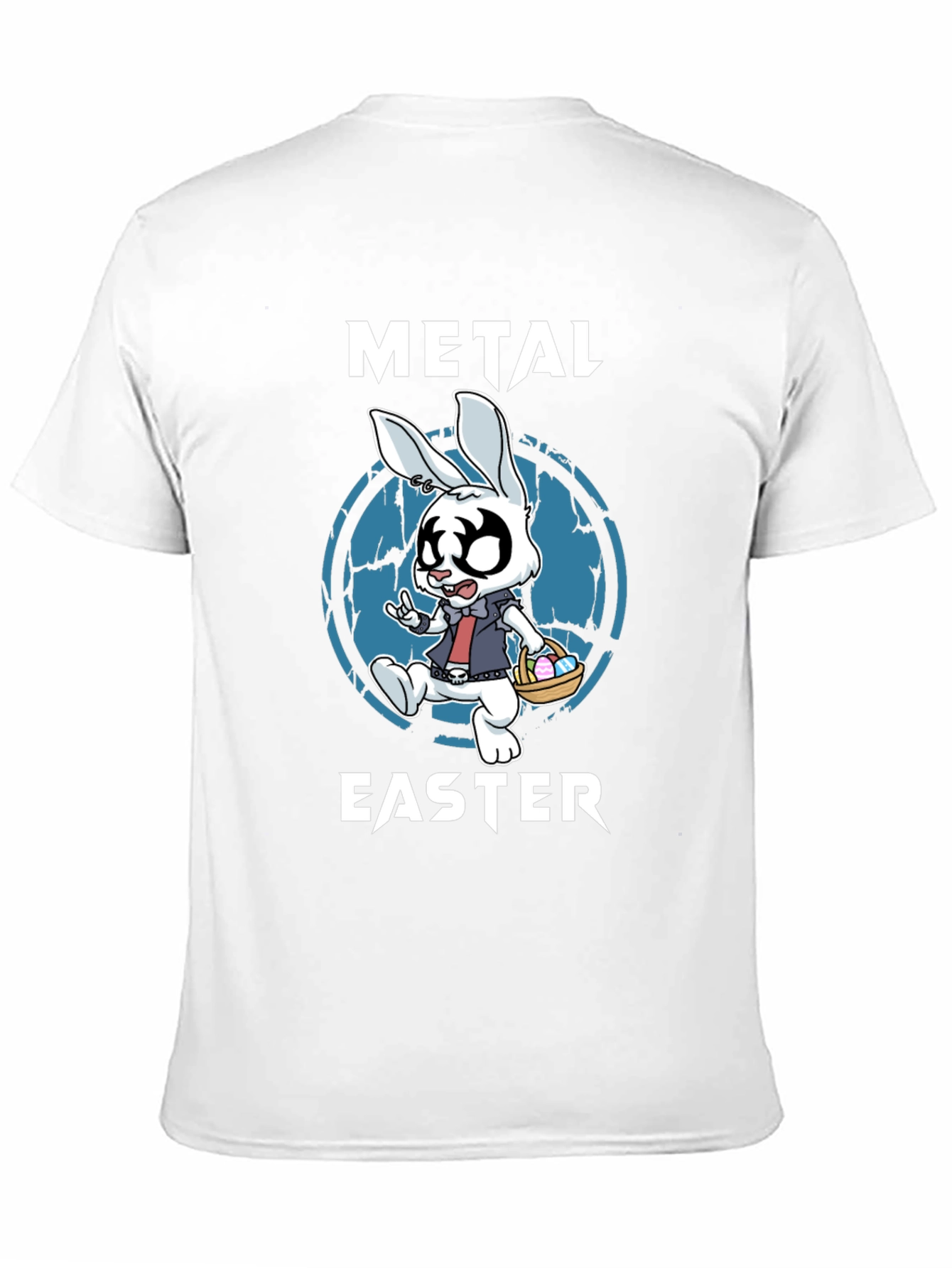 Metal Easter Bunny T-Shirt - Rock and Roll Easter