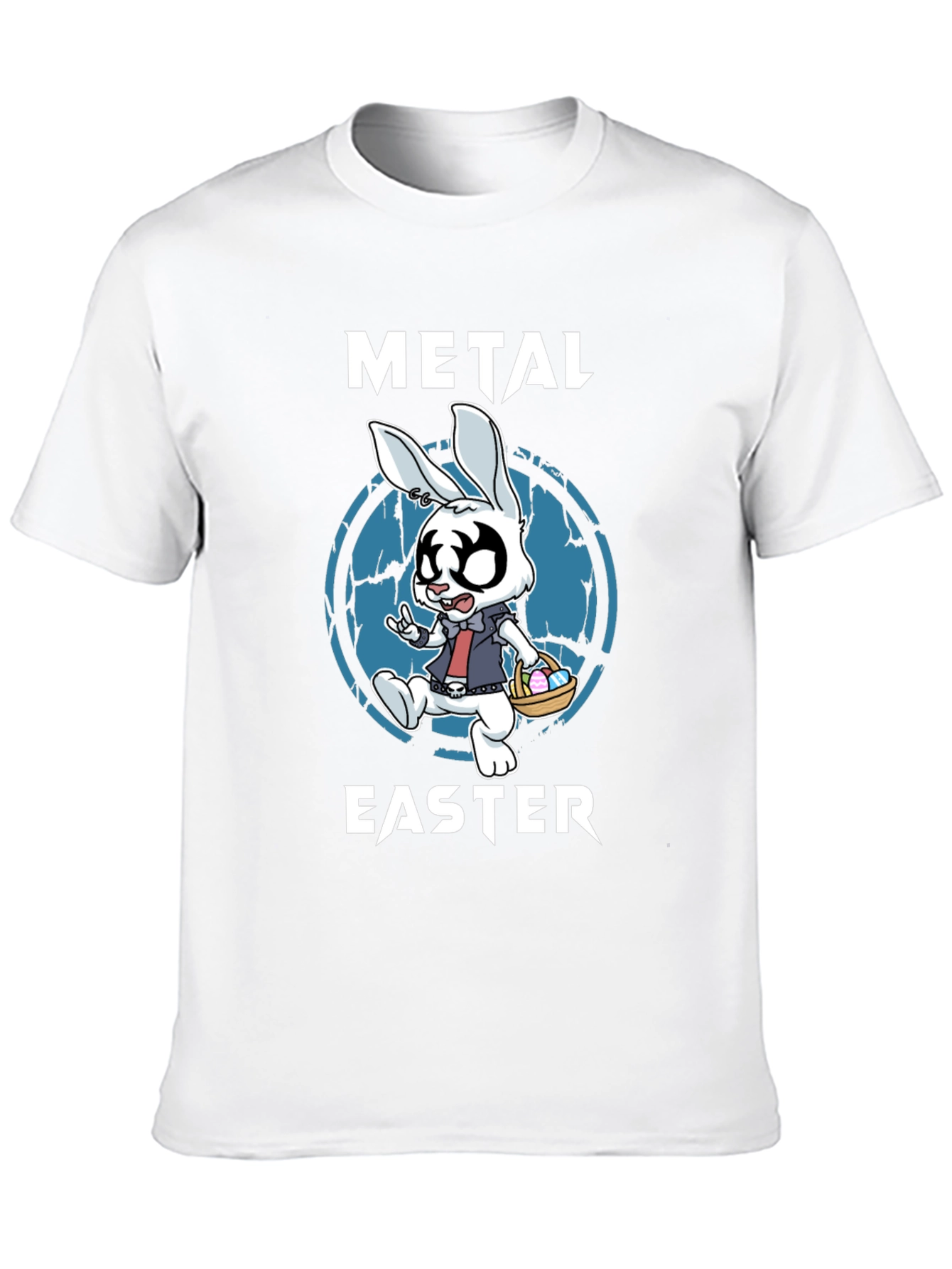Metal Easter Bunny T-Shirt - Rock and Roll Easter