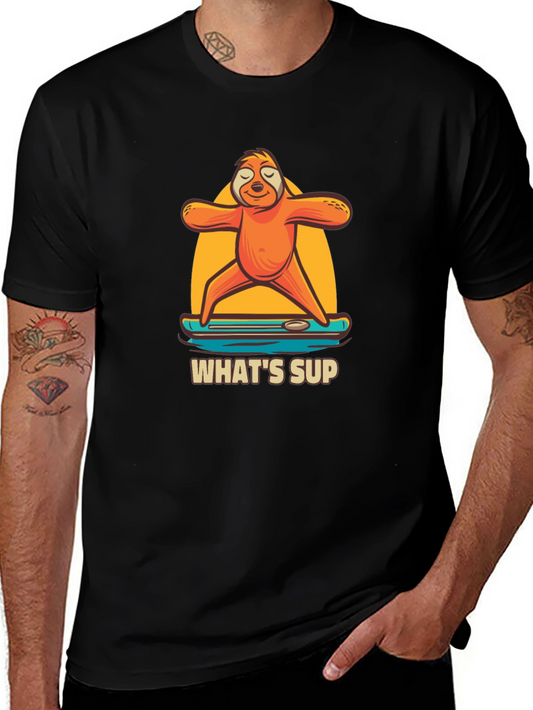 Sloth Yoga Paddle Board T-Shirt