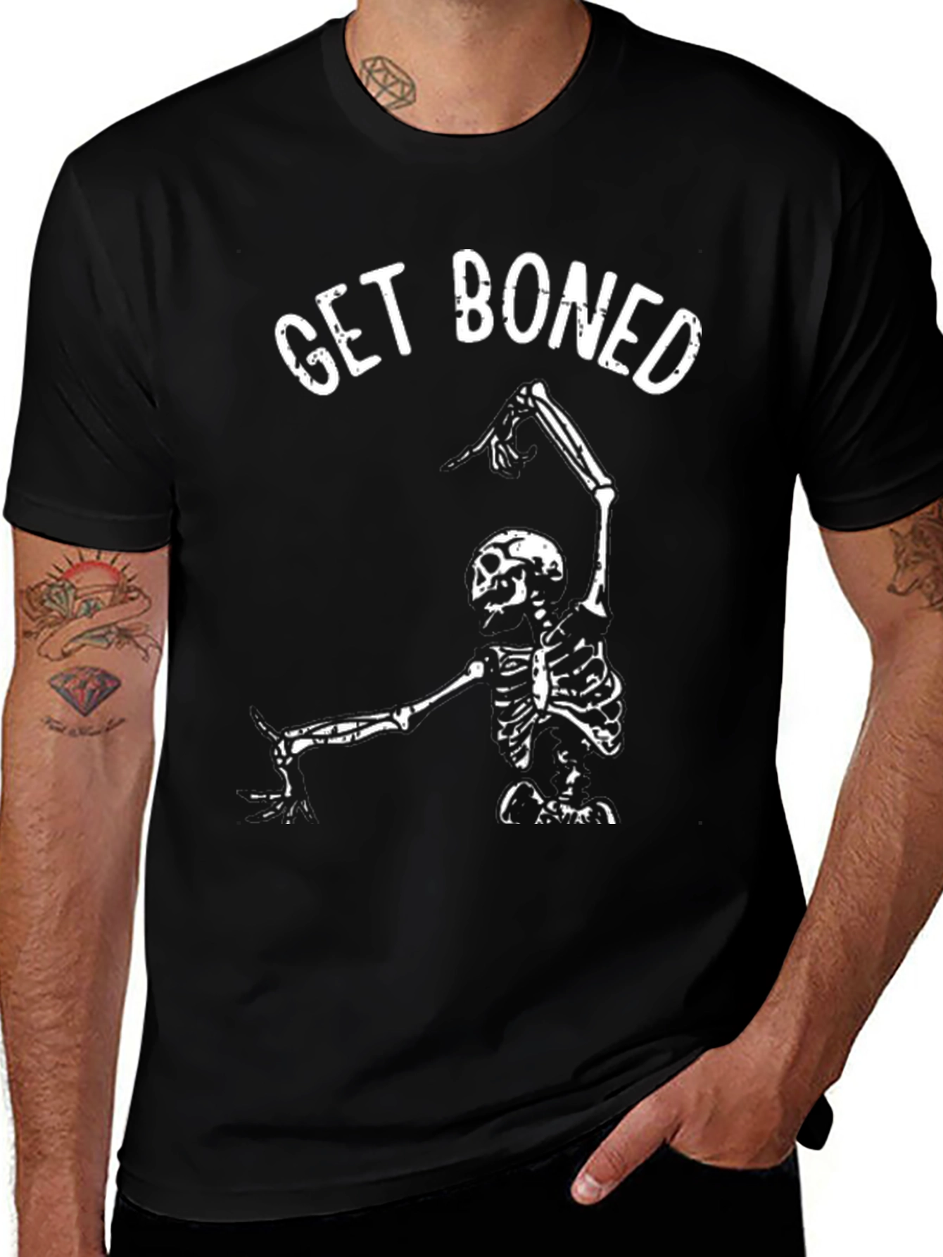 Get Boned Skeleton T-Shirt - Halloween Apparel
