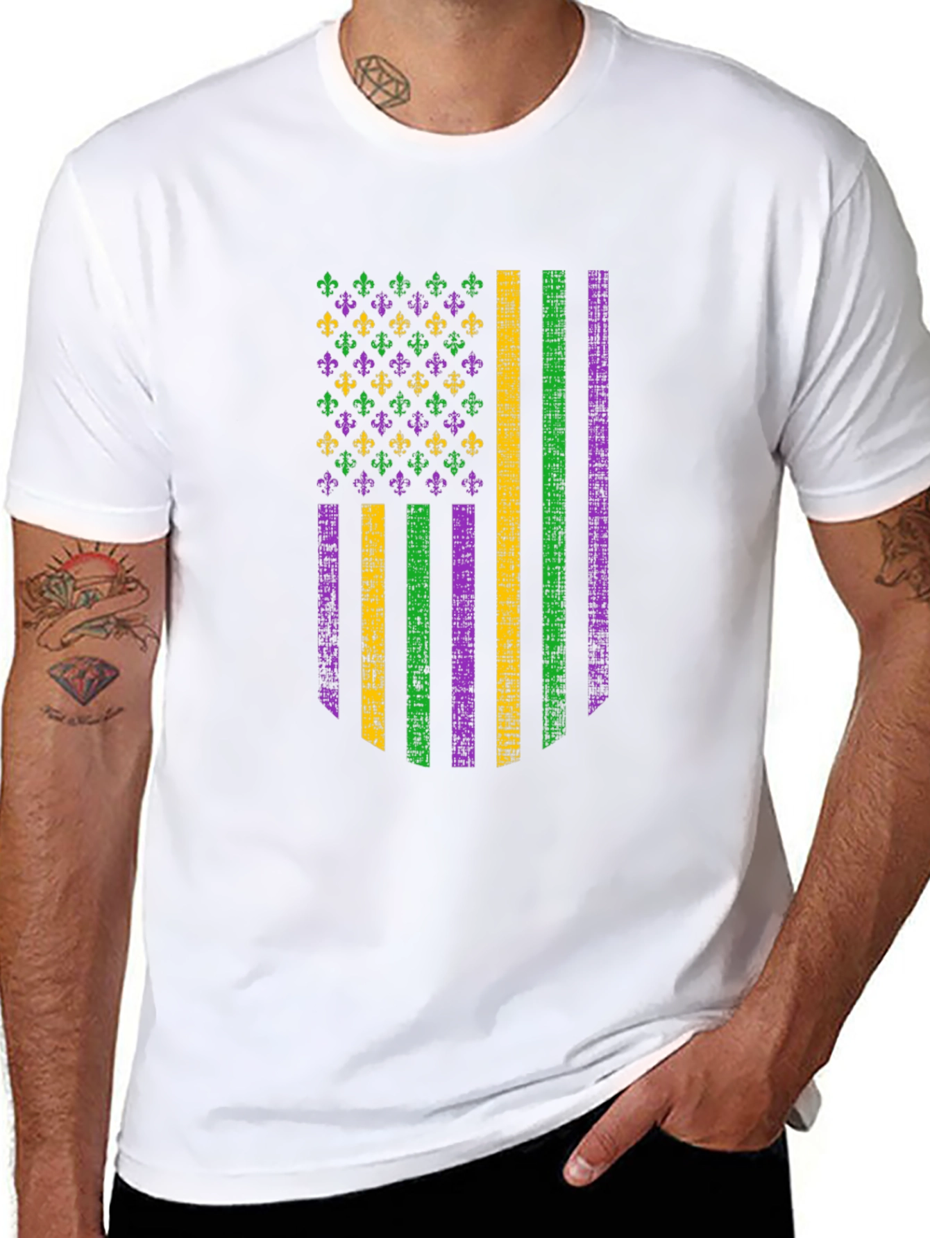 Mardi Gras Flag T-Shirt