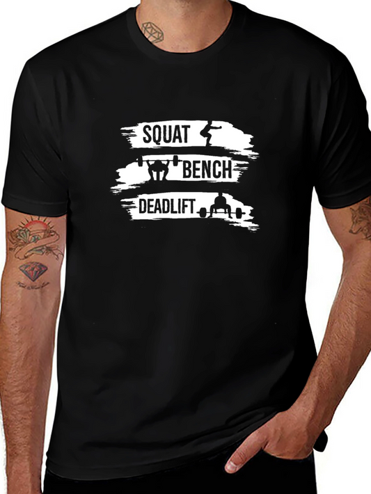 Workout T-Shirt: Squat Bench Deadlift - Gym Apparel