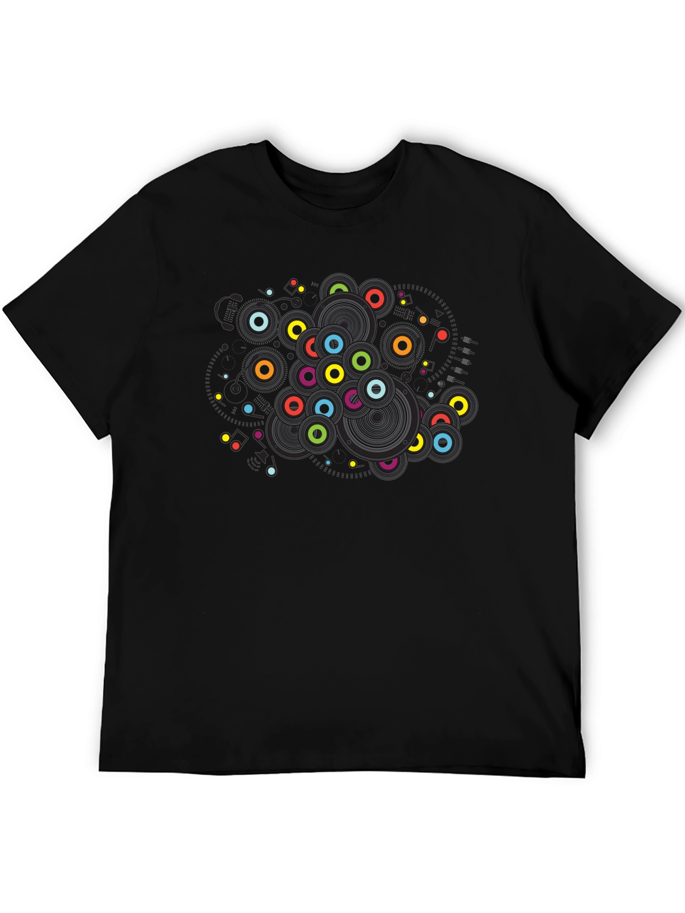 Vibrant Retro Record T-Shirt