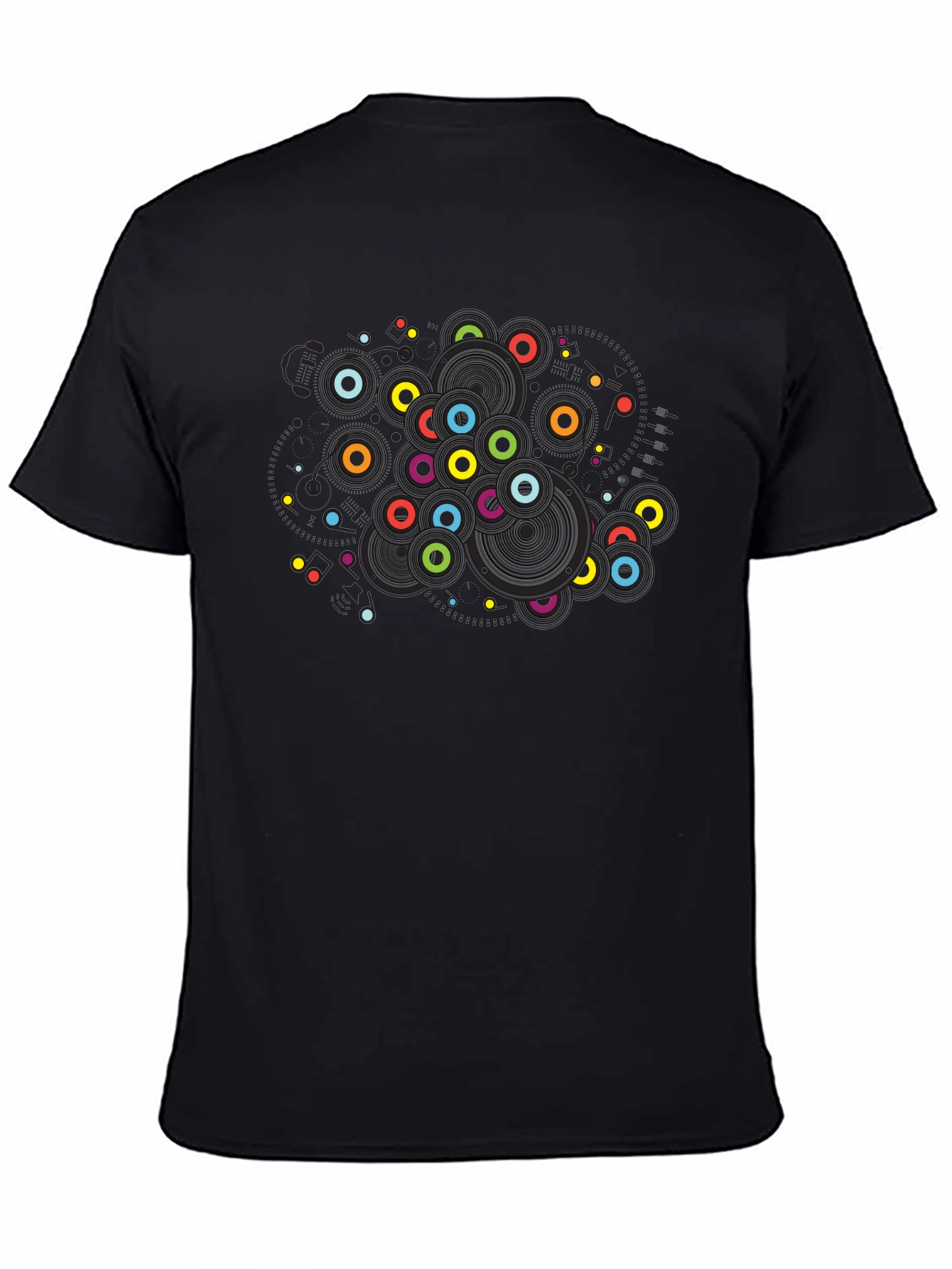 Vibrant Retro Record T-Shirt