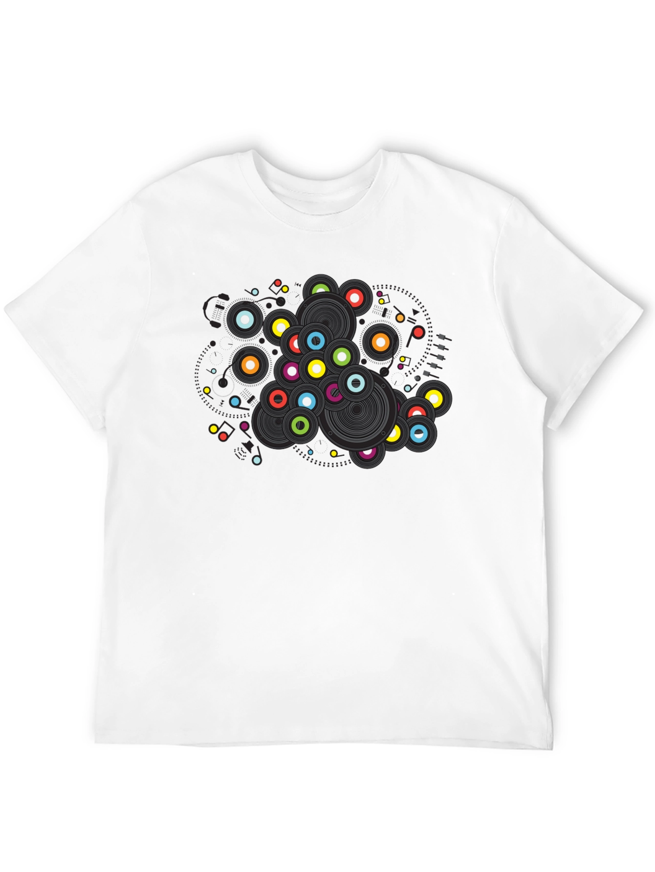 Vibrant Retro Record T-Shirt