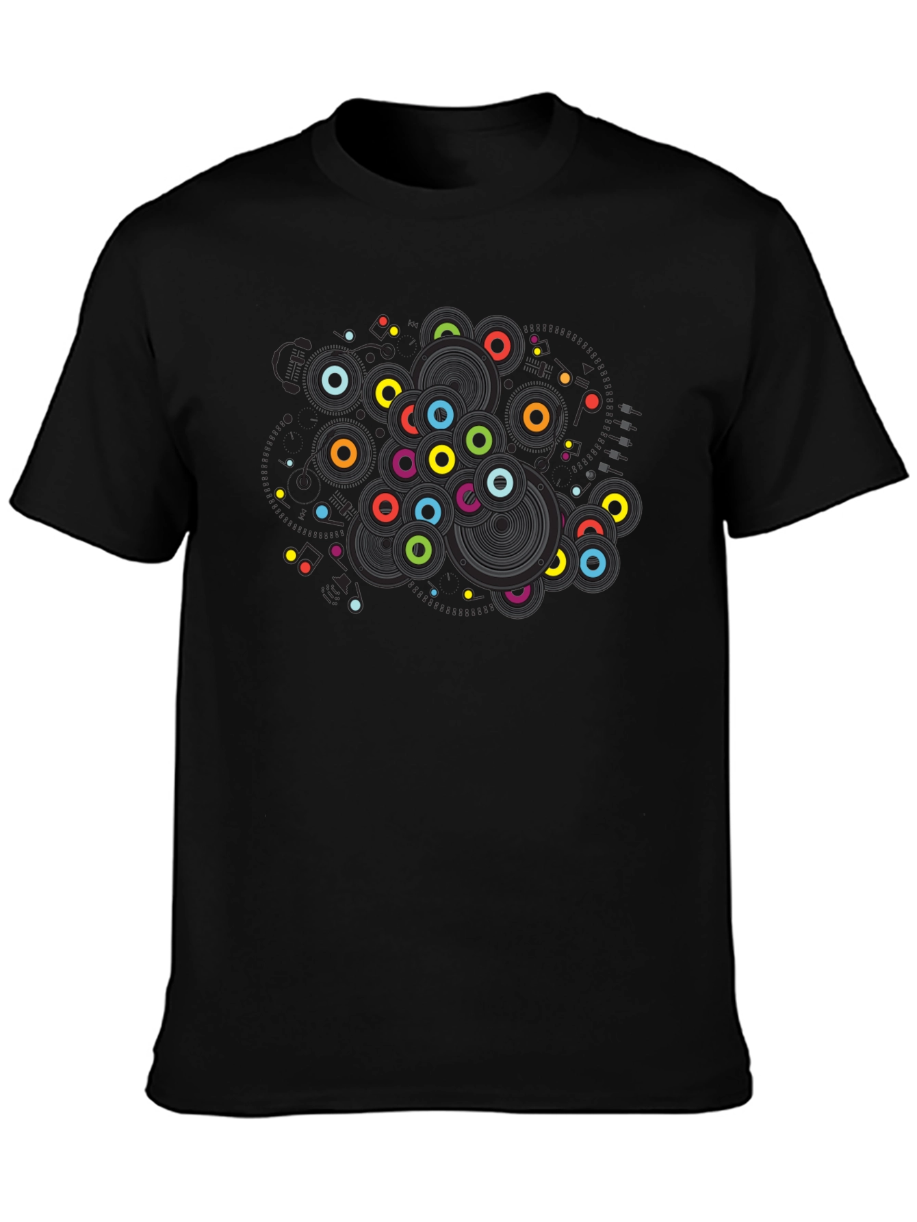 Vibrant Retro Record T-Shirt