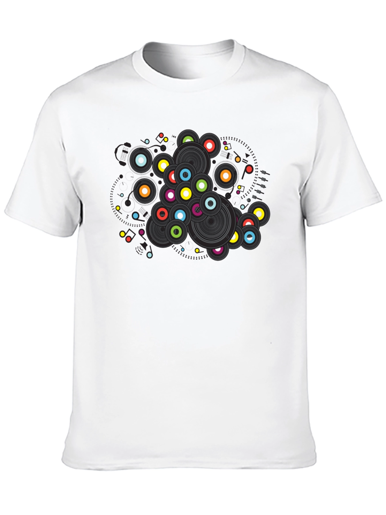 Vibrant Retro Record T-Shirt