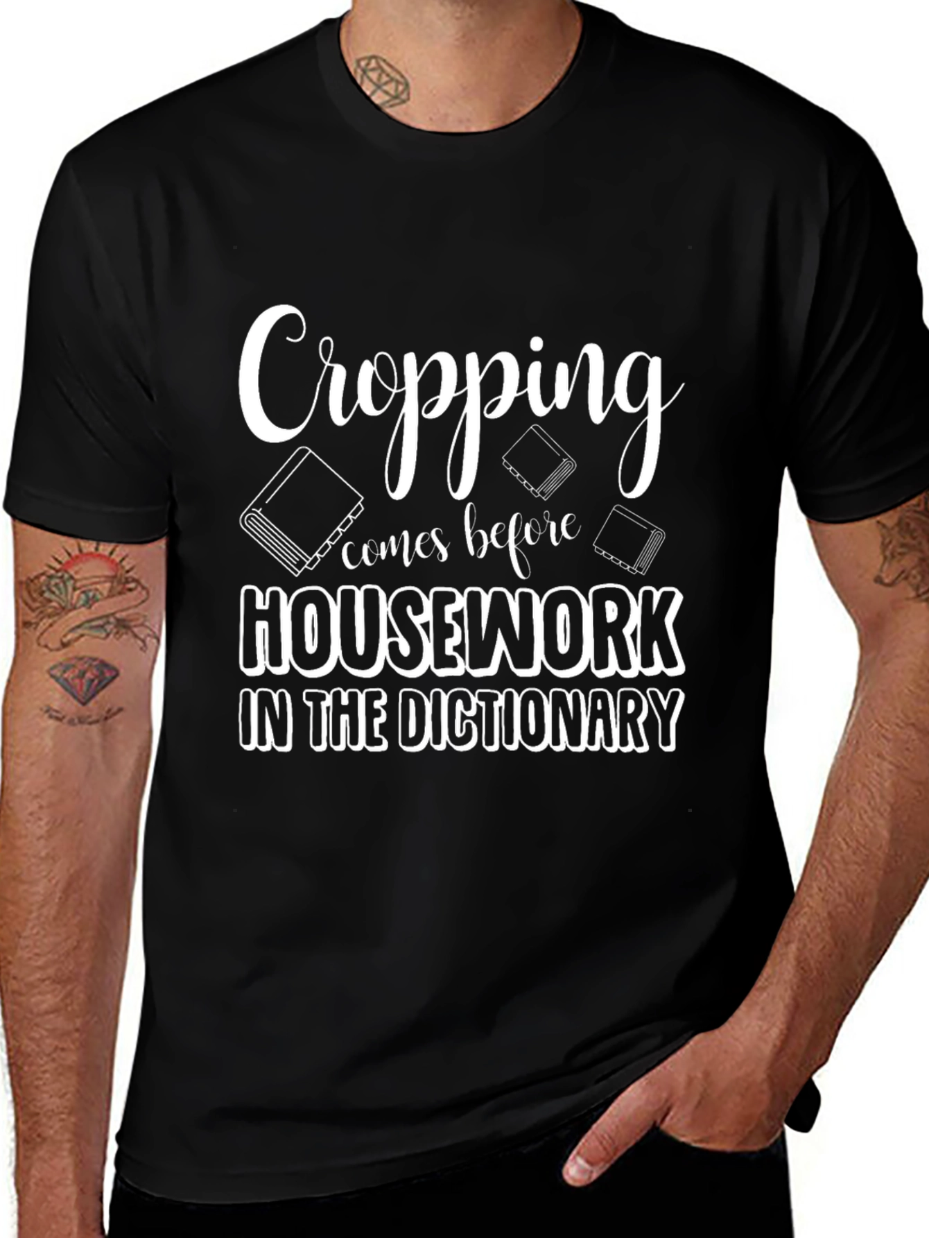 Cropping Before Housework T-Shirt