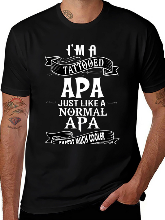 Tattooed Apa T-Shirt - Cool Grandpa Gift!