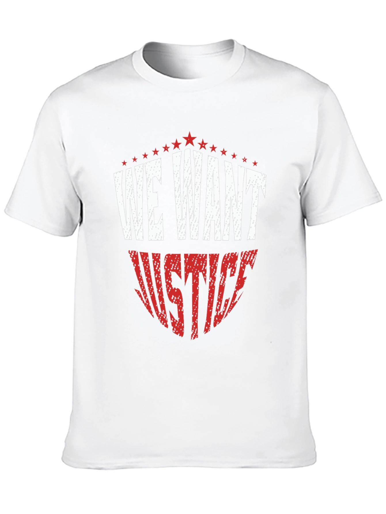 We Want Justice Graphic Tee - Black Cotton T-Shirt