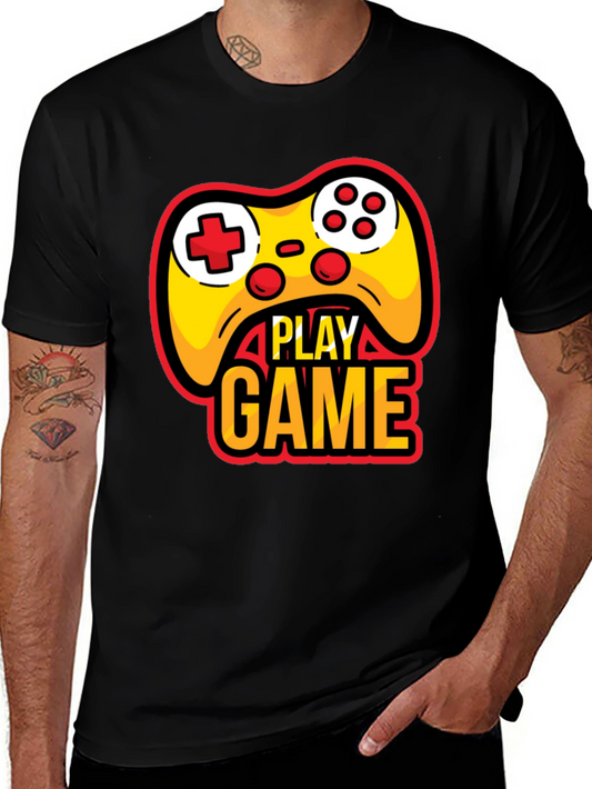 Play Game Black T-Shirt - Gamer Style