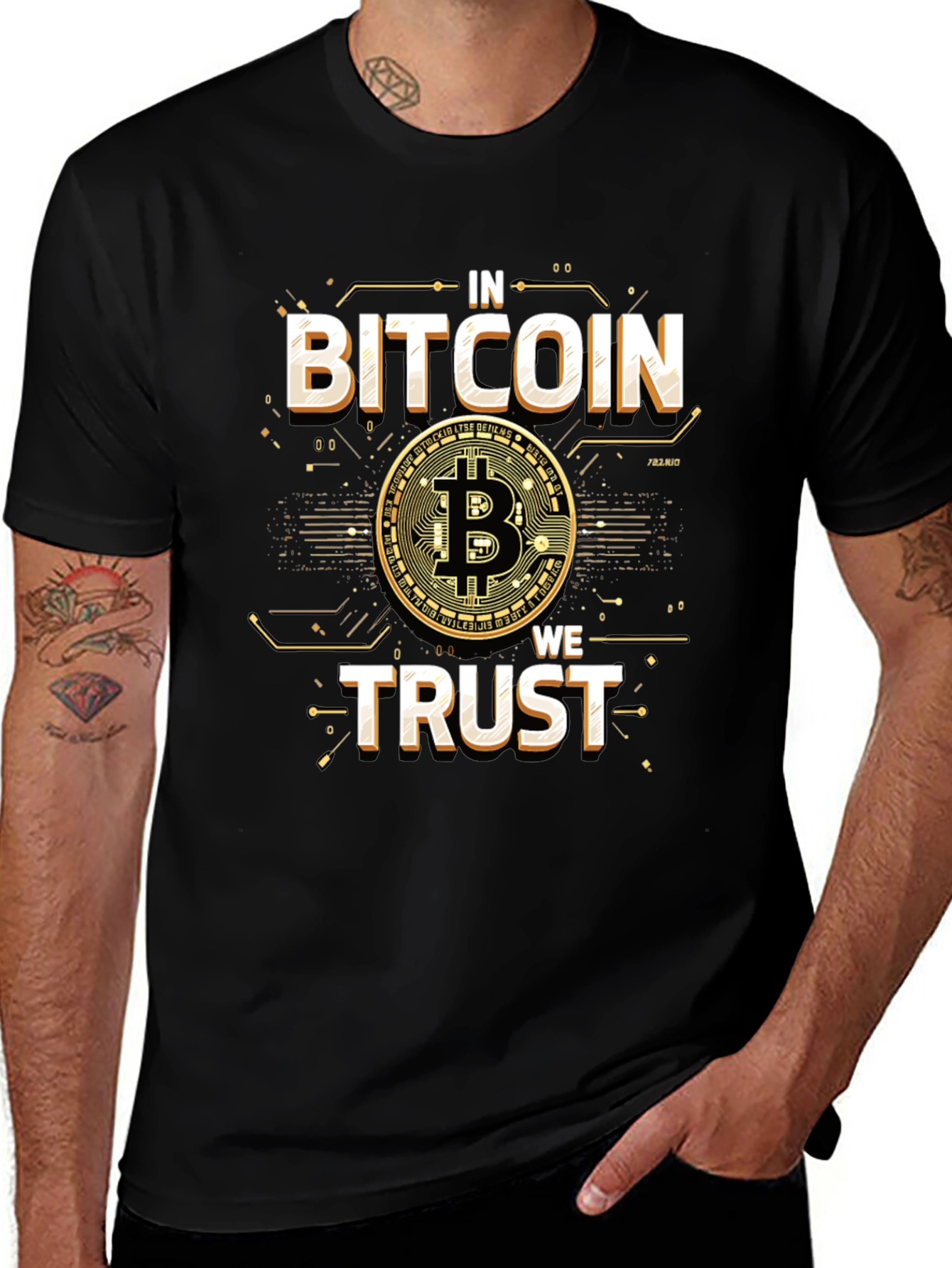 In Bitcoin We Trust T-Shirt Crypto Tee