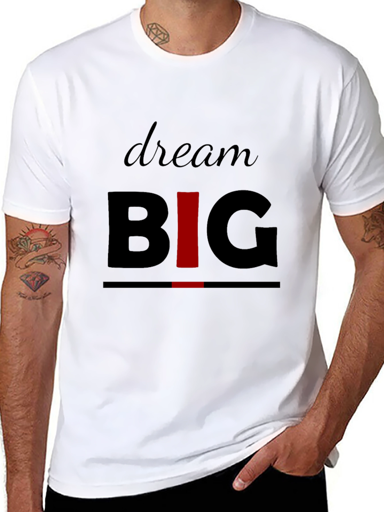 Dream Big Graphic Print T-Shirt for Men
