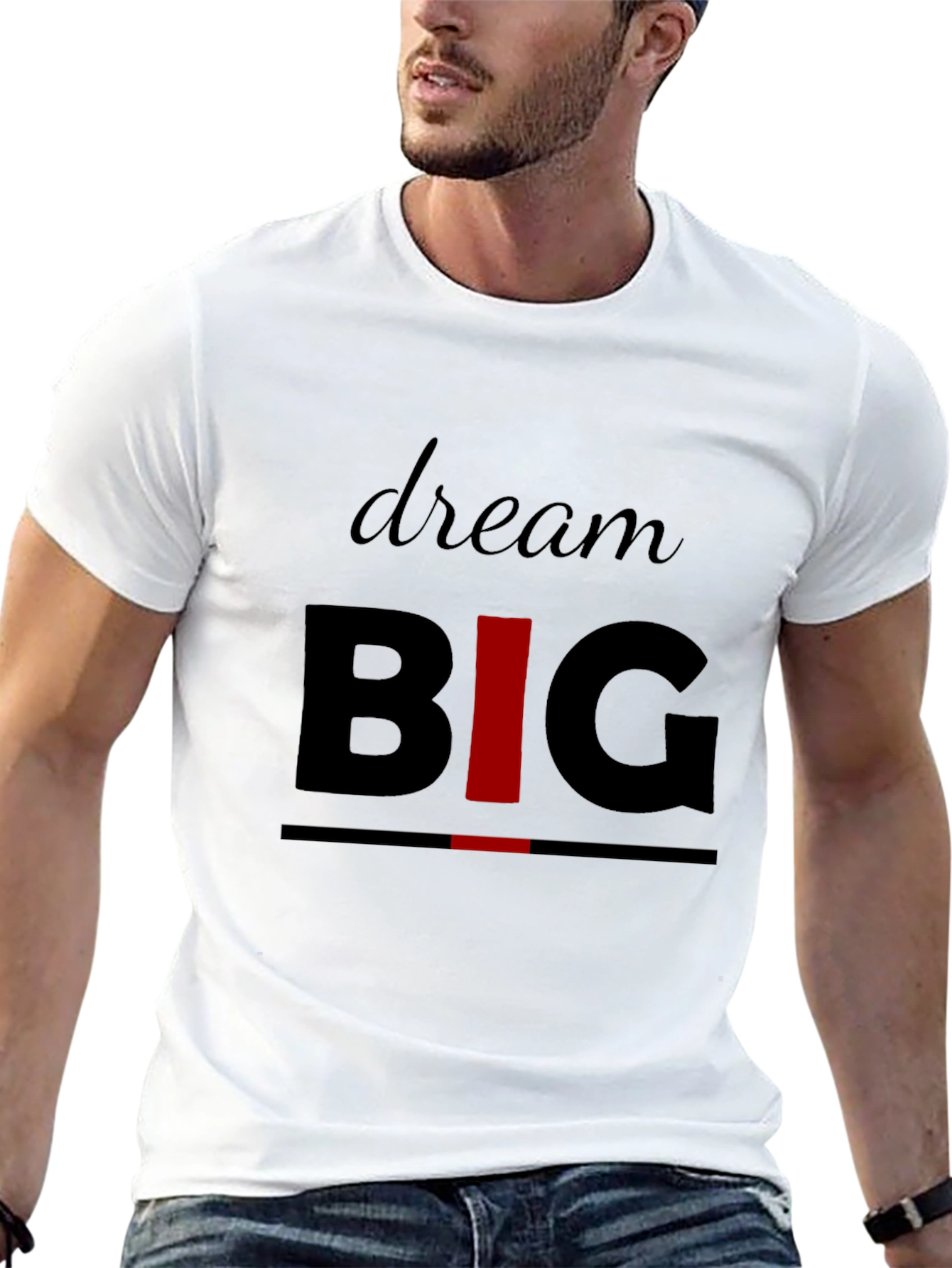 Dream Big Graphic Print T-Shirt for Men