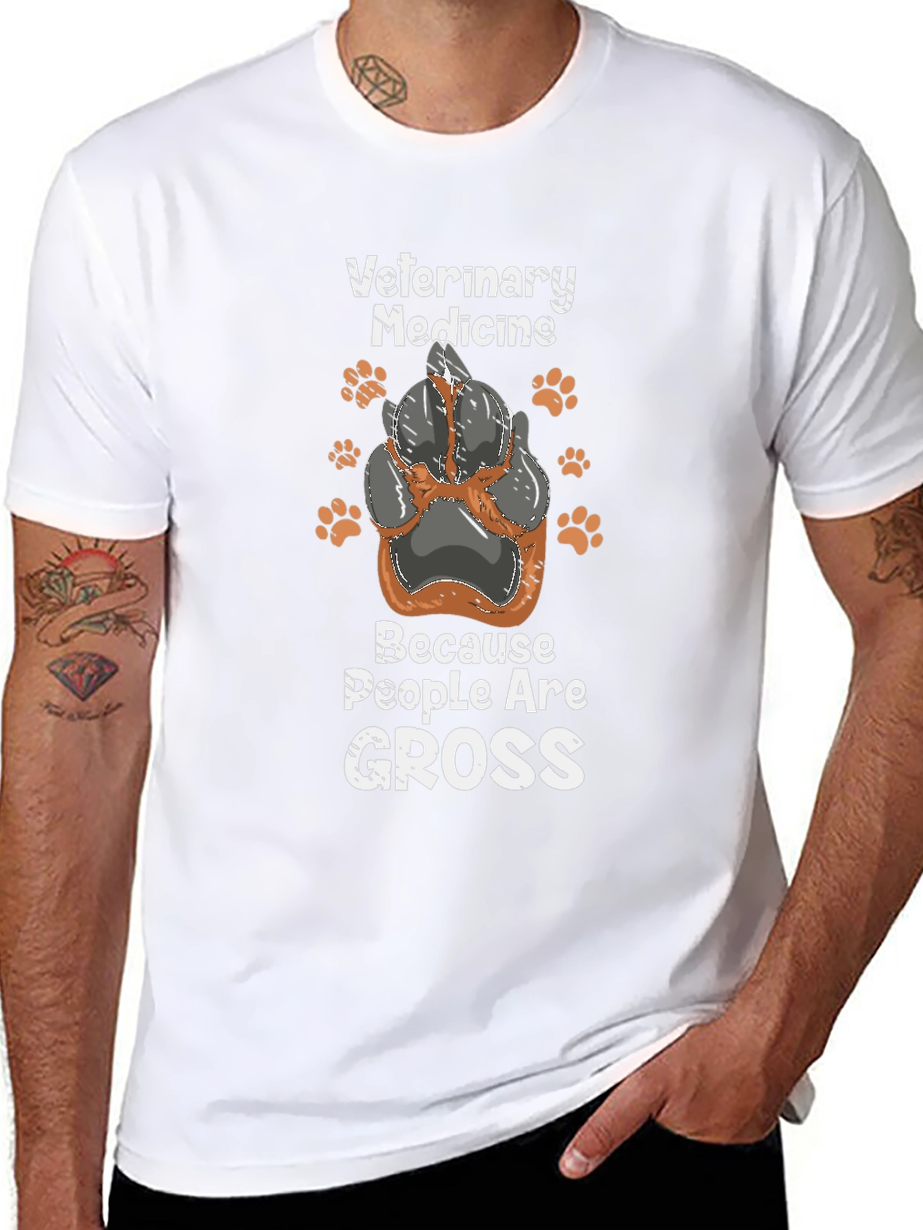 Veterinary Medicine T-Shirt - Because People Are Gross
