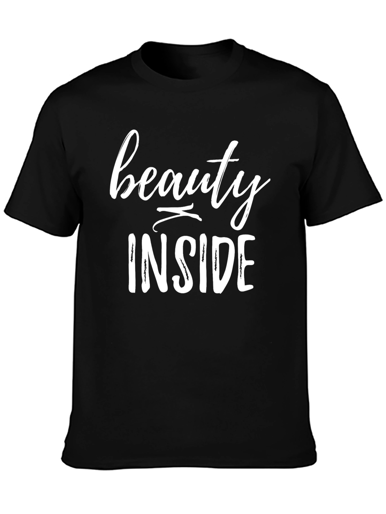 Beauty Inside Graphic Tee - Black