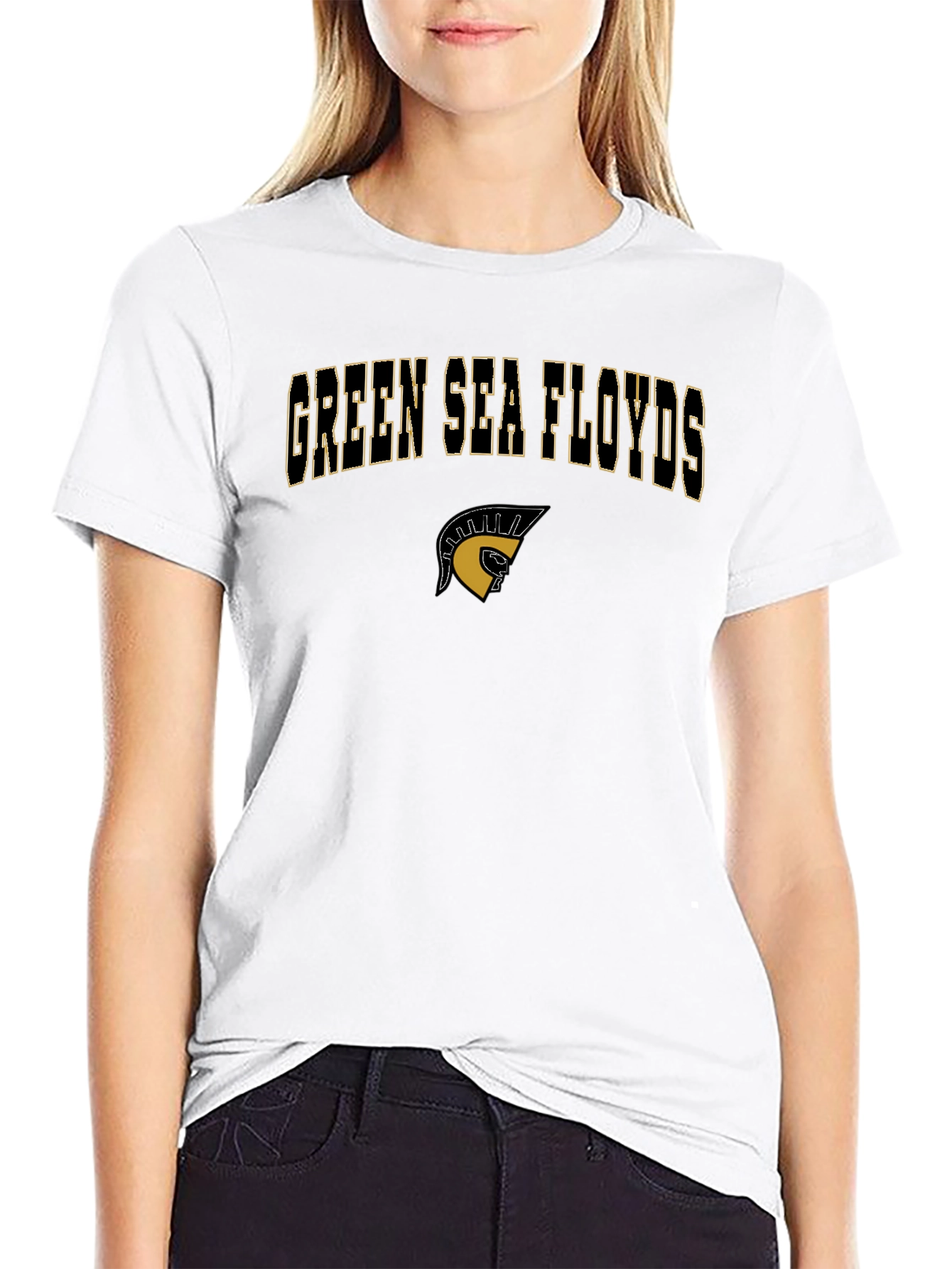 Green Sea Floyds Black T-Shirt