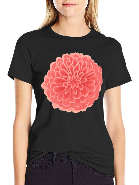 Floral Graphic Black T-Shirt