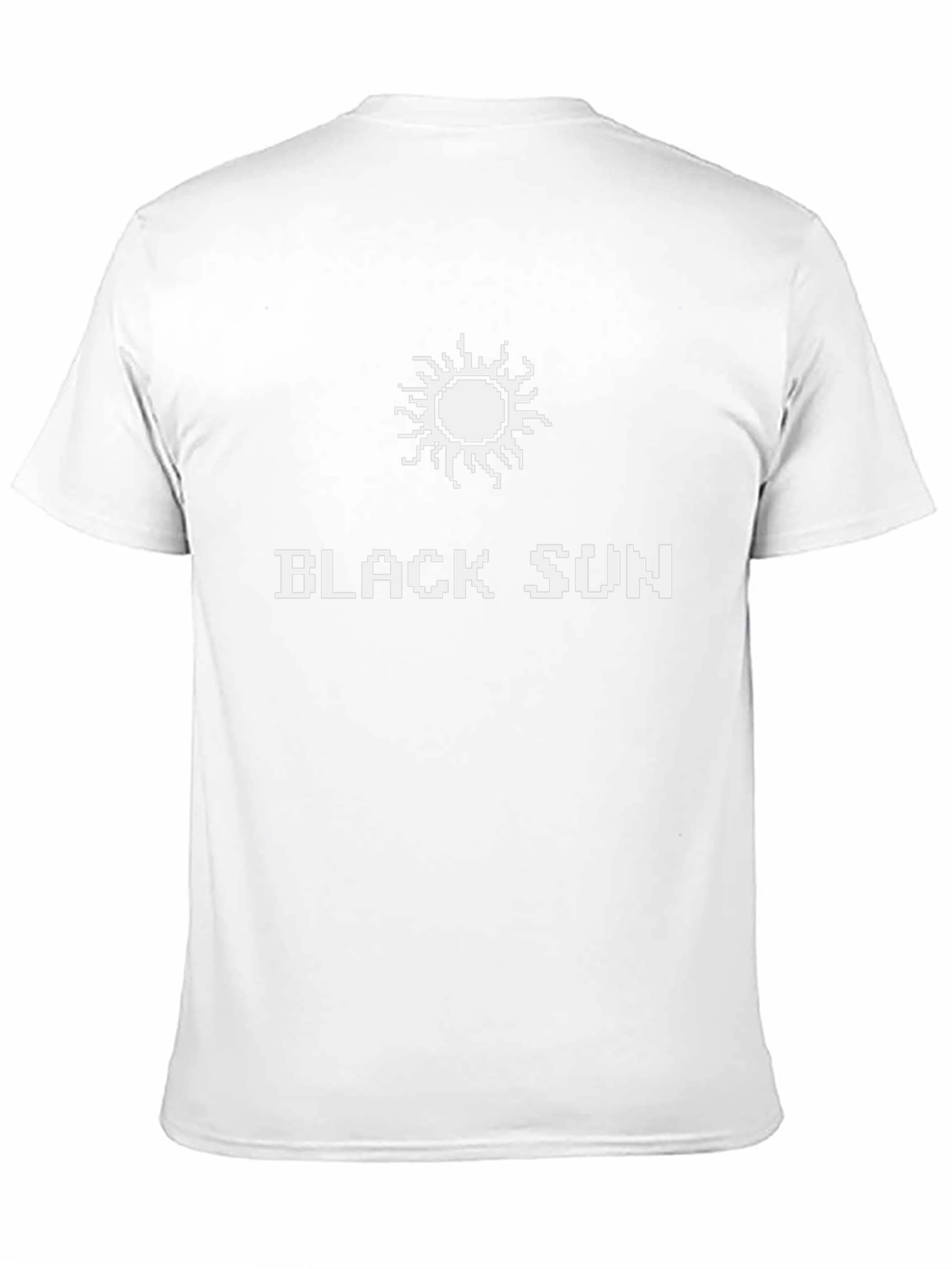 Black Sun Graphic Tee - Pixel Art Style