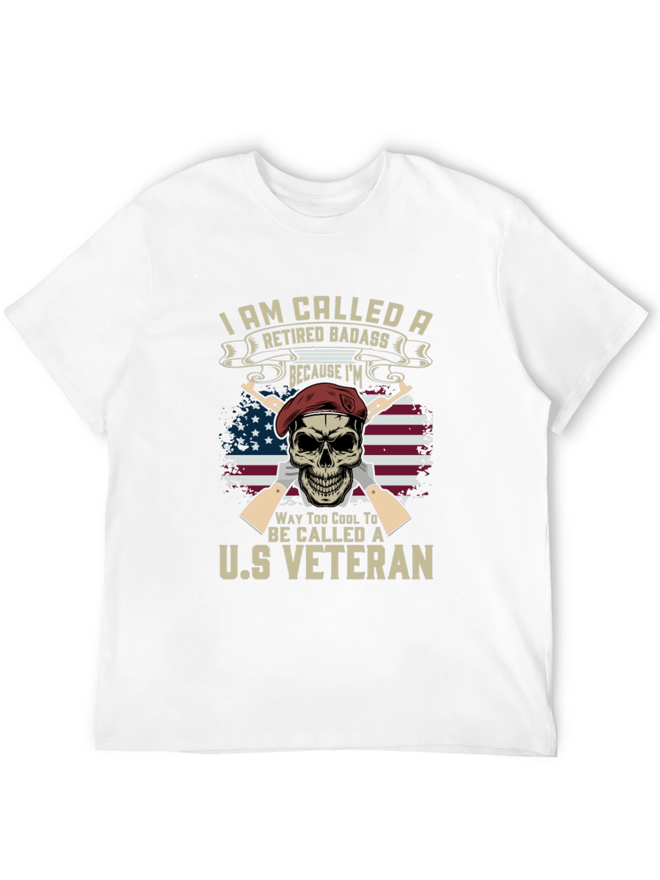 Retired Badass US Veteran T-Shirt