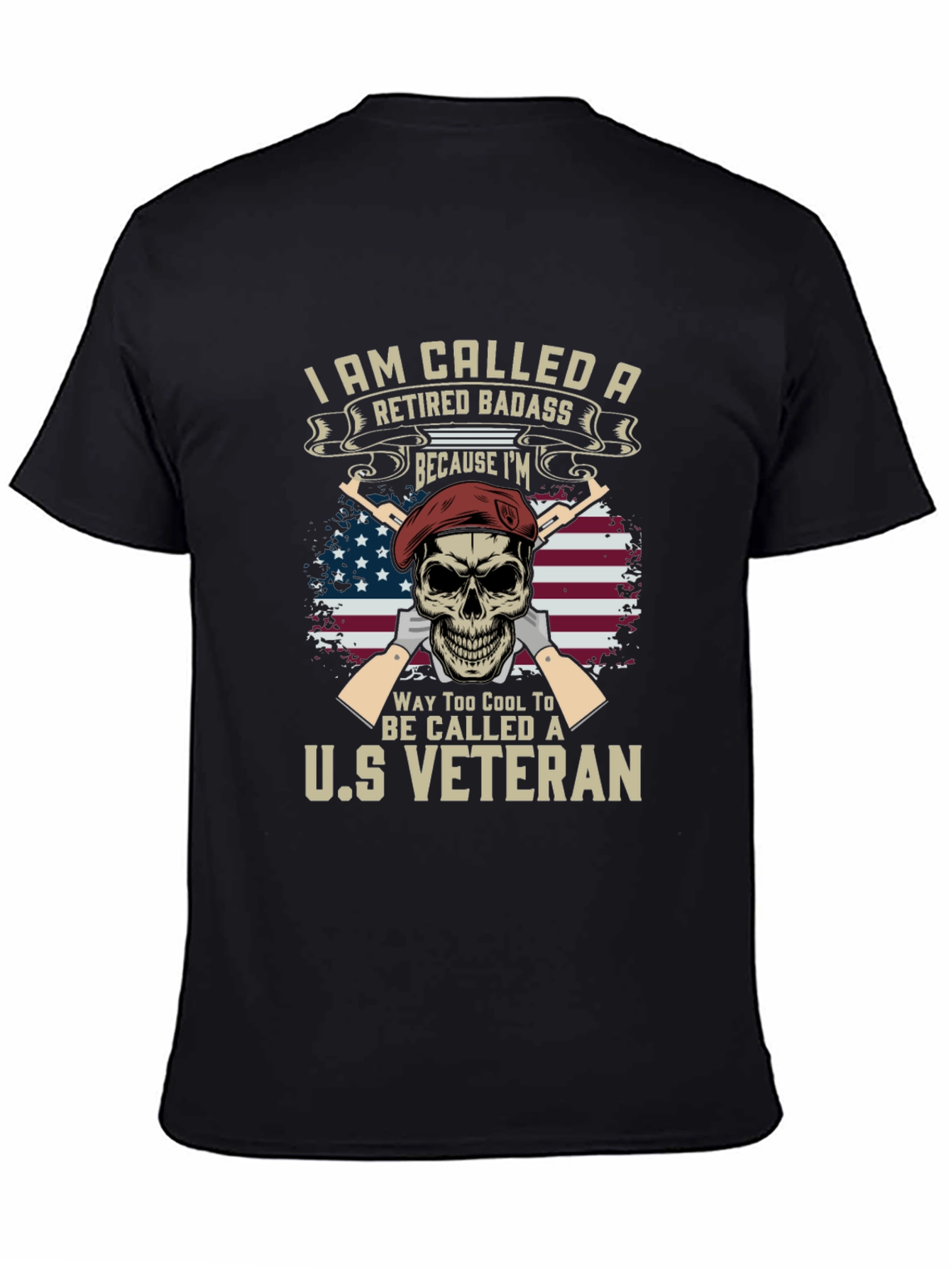 Retired Badass US Veteran T-Shirt