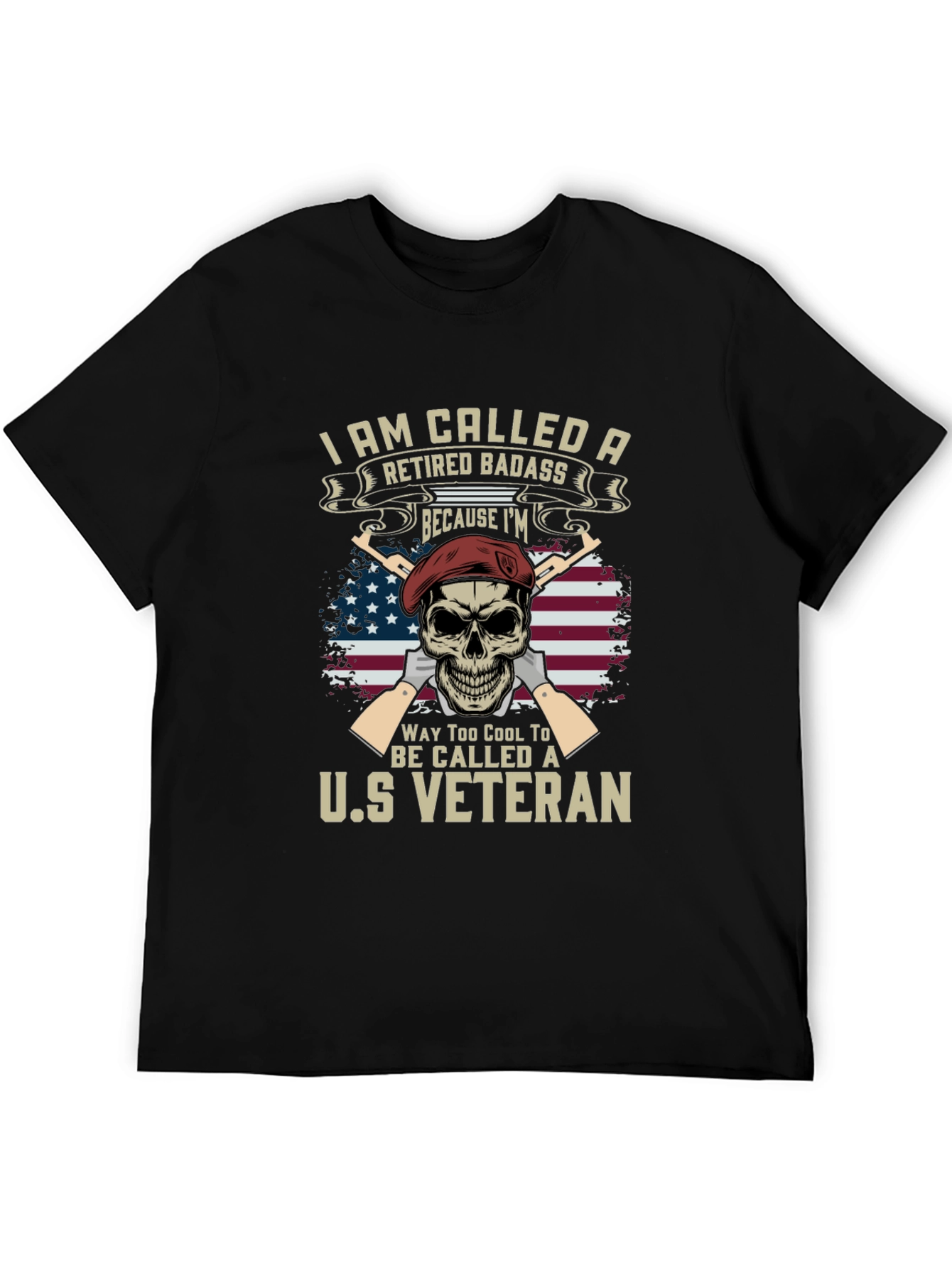 Retired Badass US Veteran T-Shirt