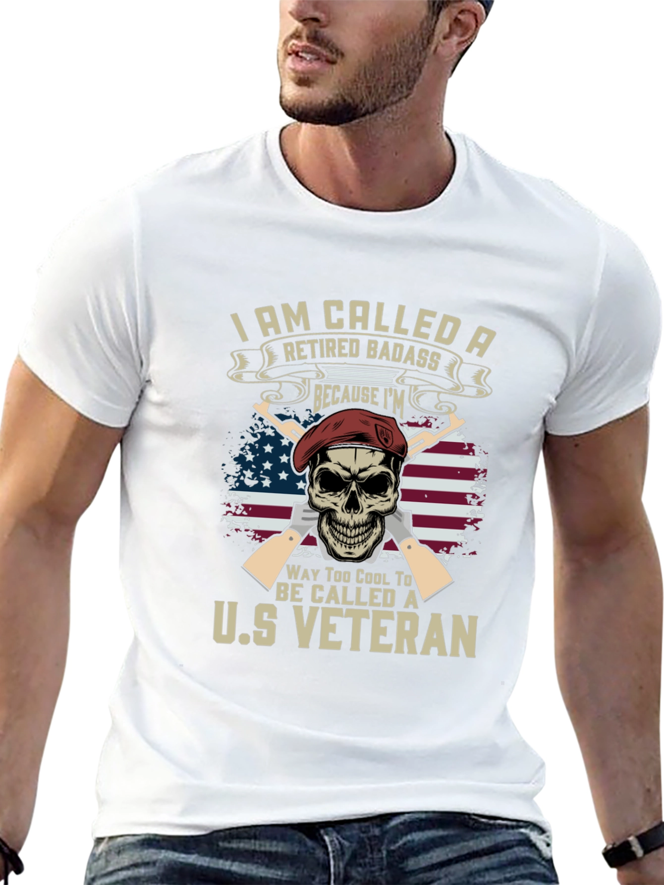 Retired Badass US Veteran T-Shirt