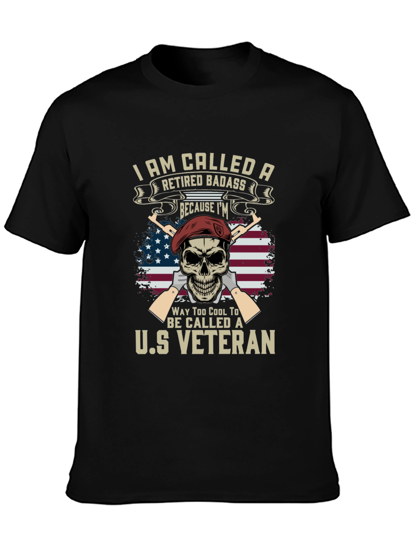 Retired Badass US Veteran T-Shirt
