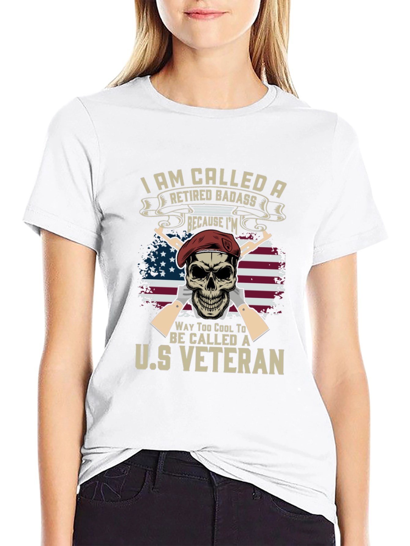 Retired Badass US Veteran T-Shirt