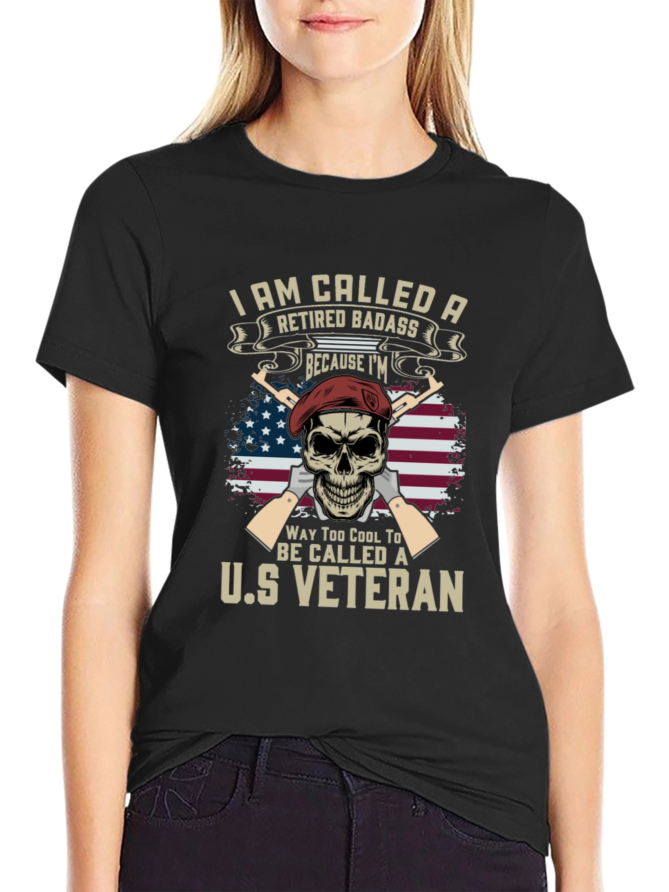 Retired Badass US Veteran T-Shirt