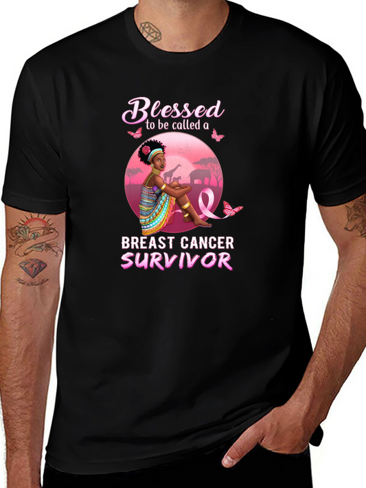 Blessed Breast Cancer Survivor Graphic Tee