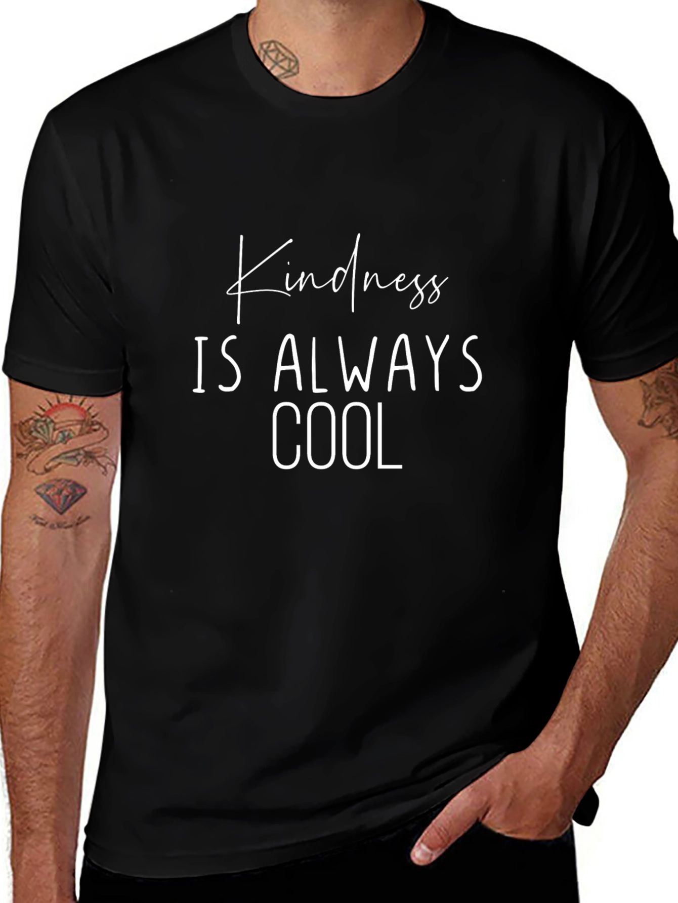 Kindness is Always Cool Black T-Shirt