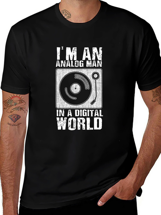 Analog Man Digital World Graphic Tee