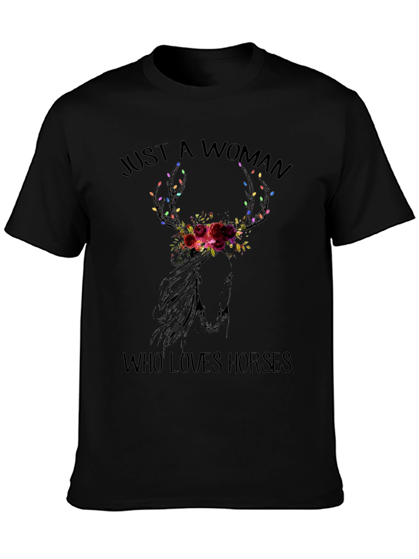 Just A Woman Who Loves Horses T-Shirt