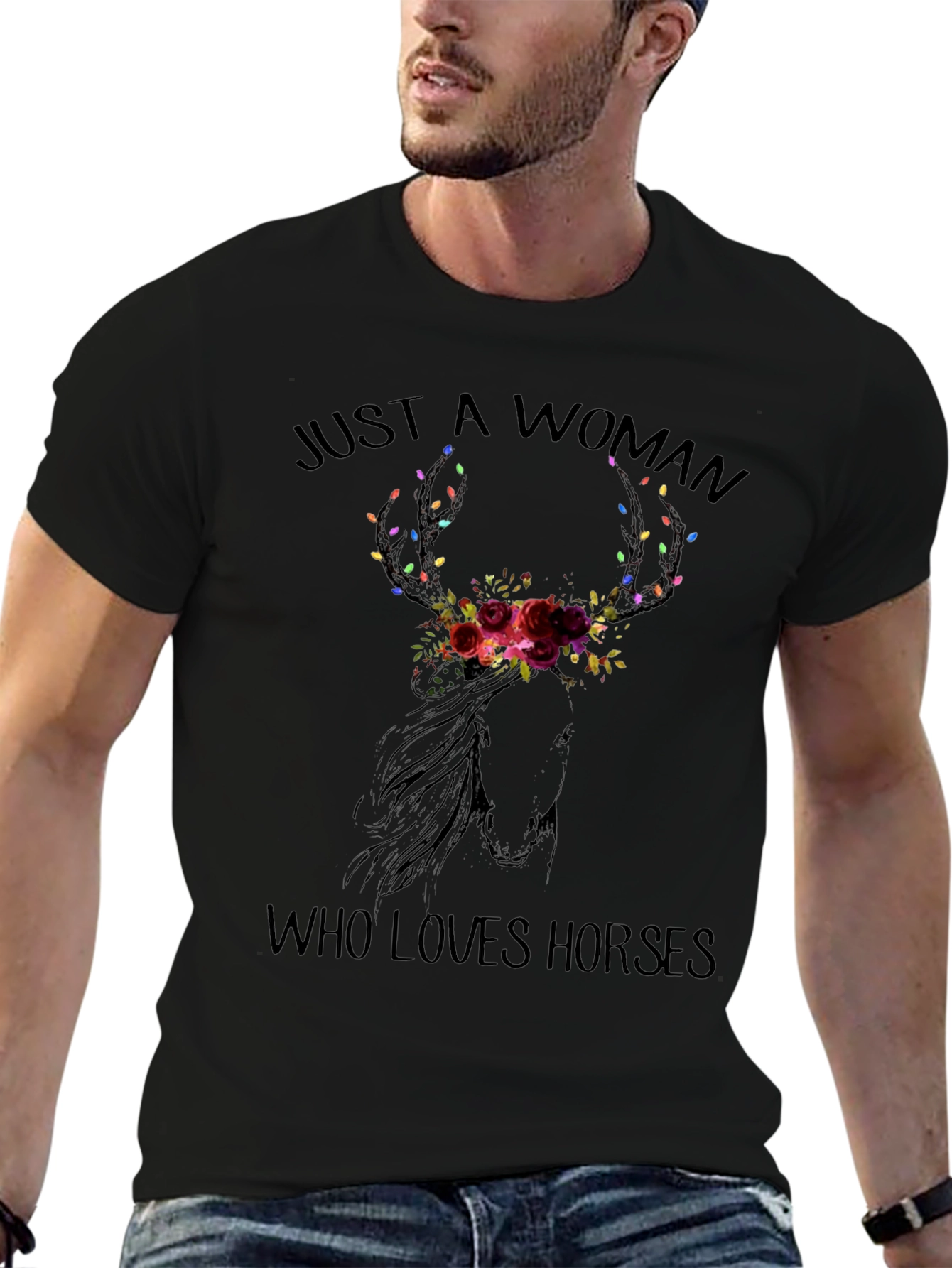 Just A Woman Who Loves Horses T-Shirt