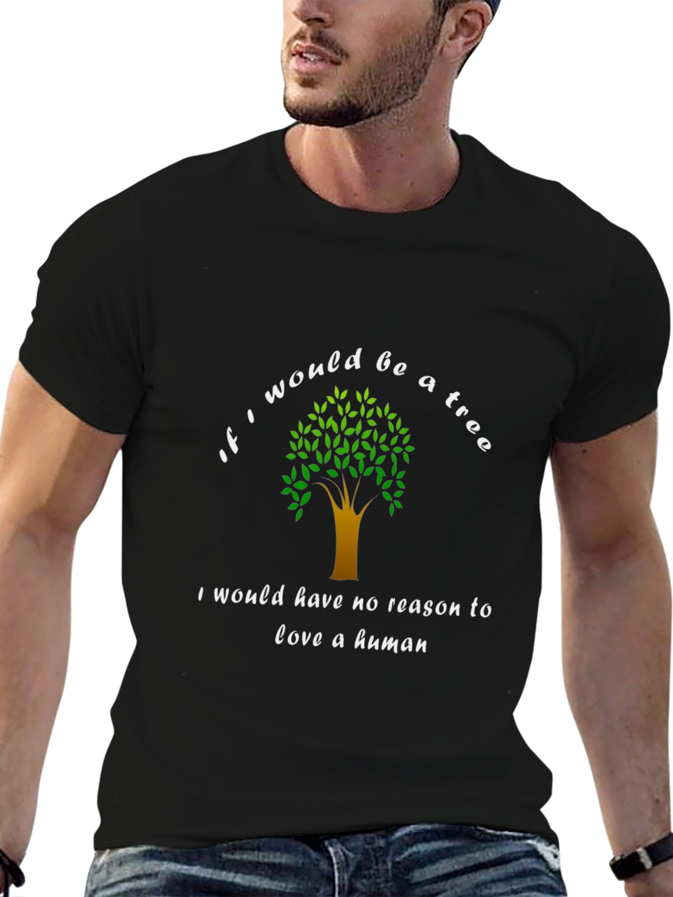 Tree Lover Graphic Tee - Unisex Black T-Shirt