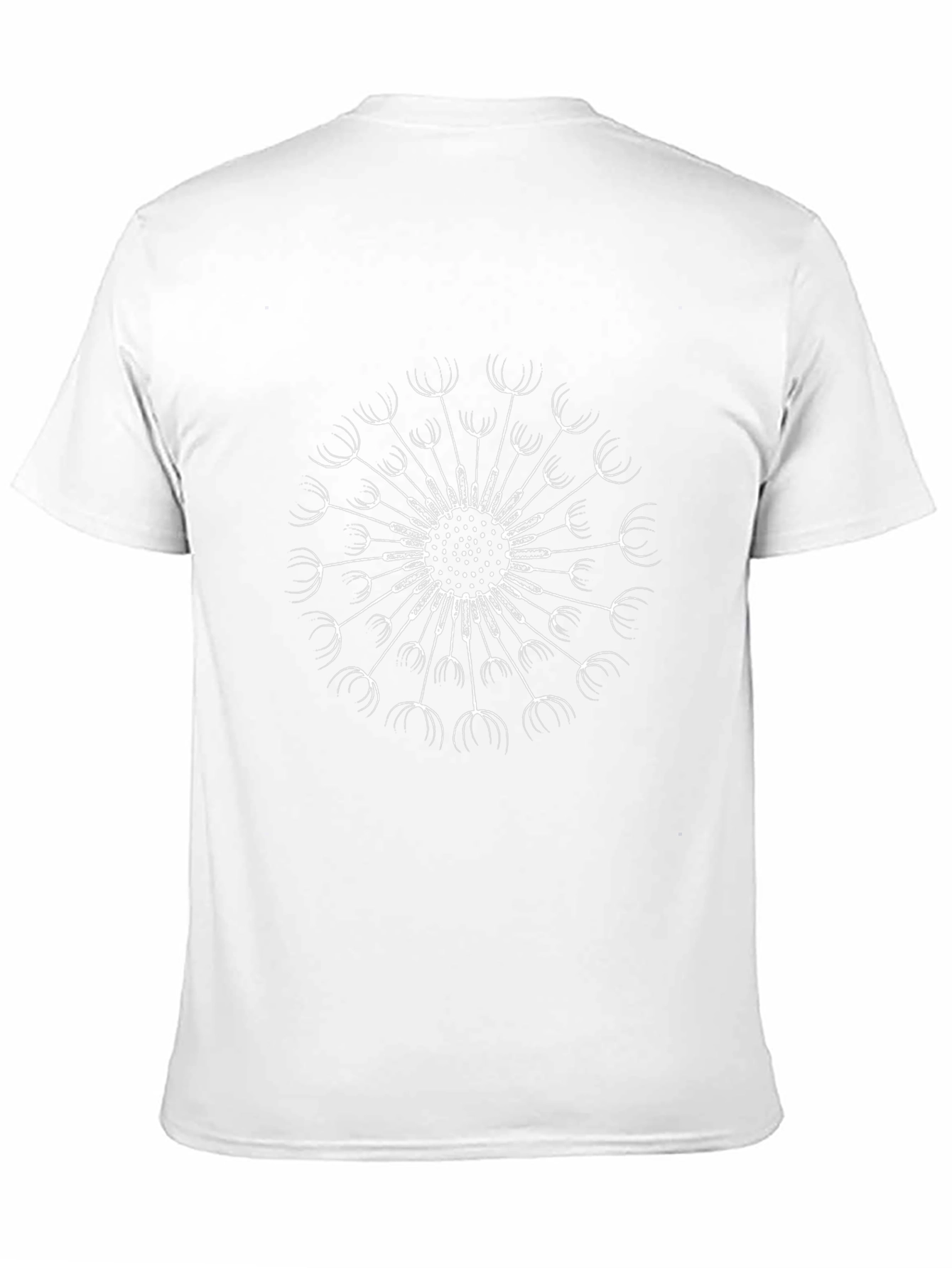Dandelion Print Black T-Shirt