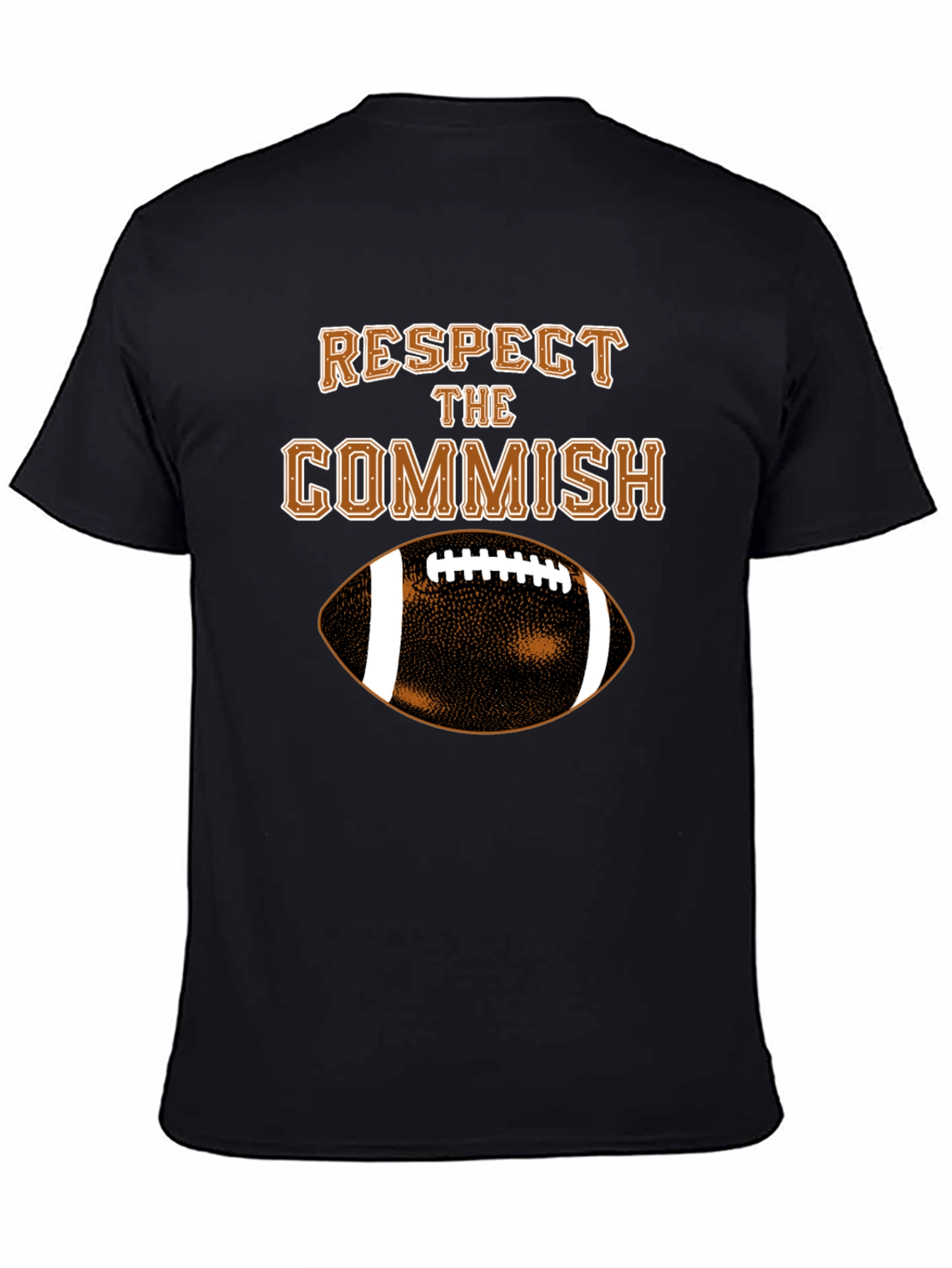 Respect the Commish T-Shirt - Football Fantasy League Gift