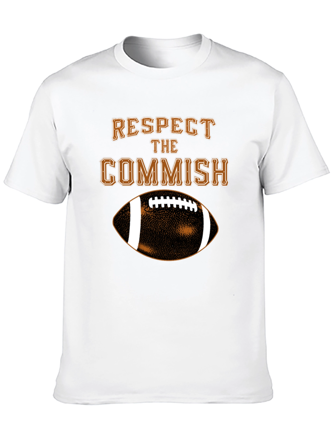 Respect the Commish T-Shirt - Football Fantasy League Gift