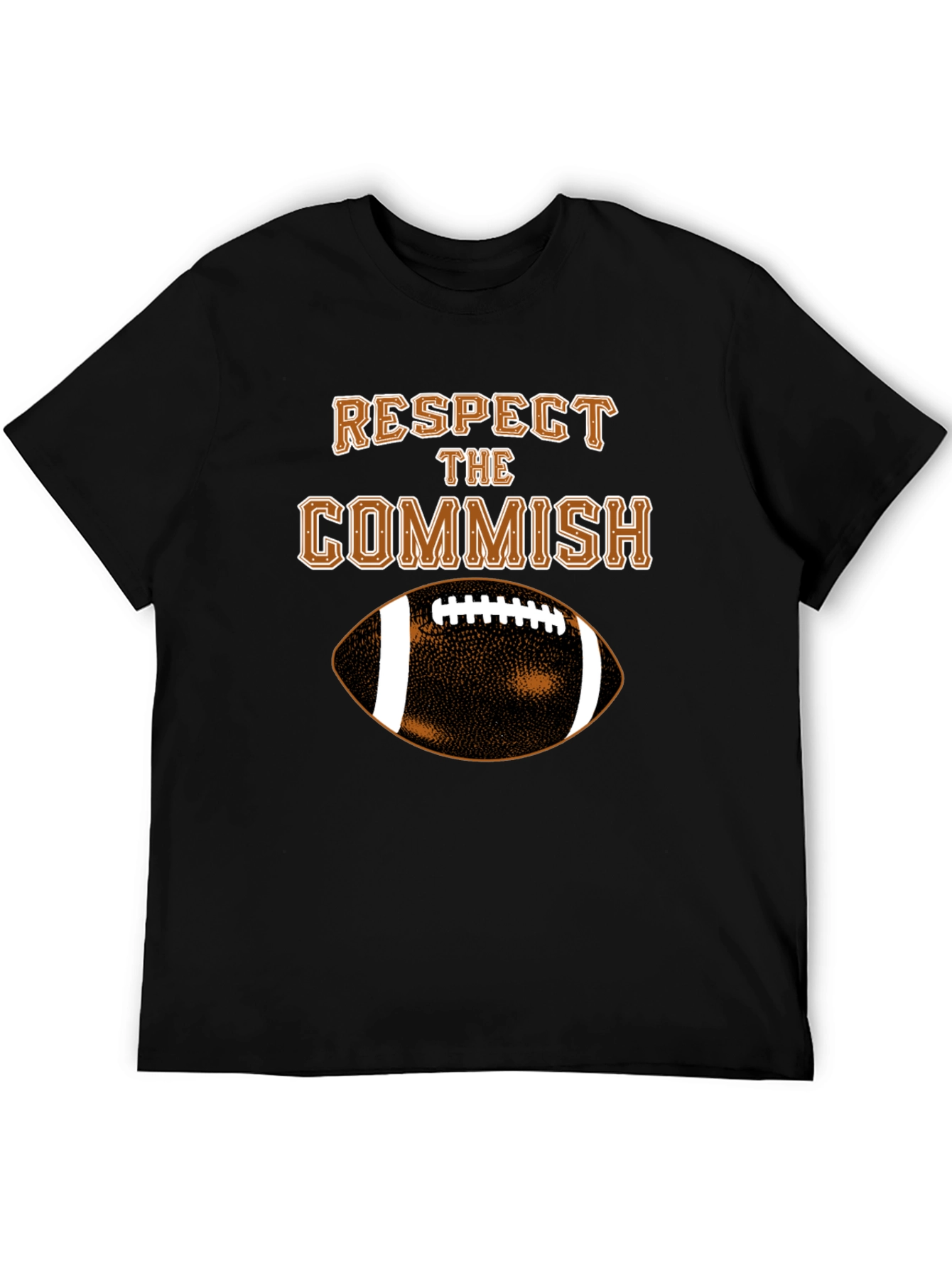Respect the Commish T-Shirt - Football Fantasy League Gift