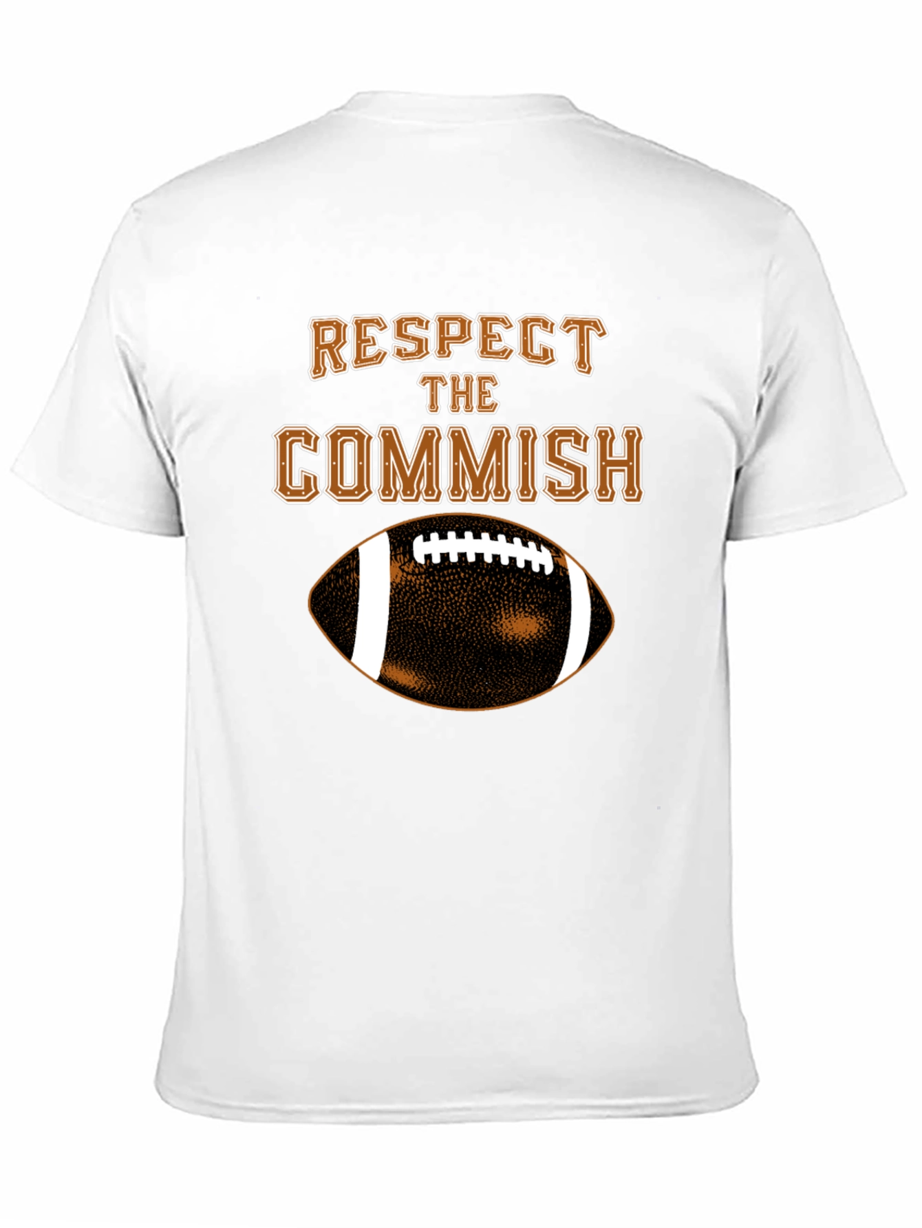 Respect the Commish T-Shirt - Football Fantasy League Gift