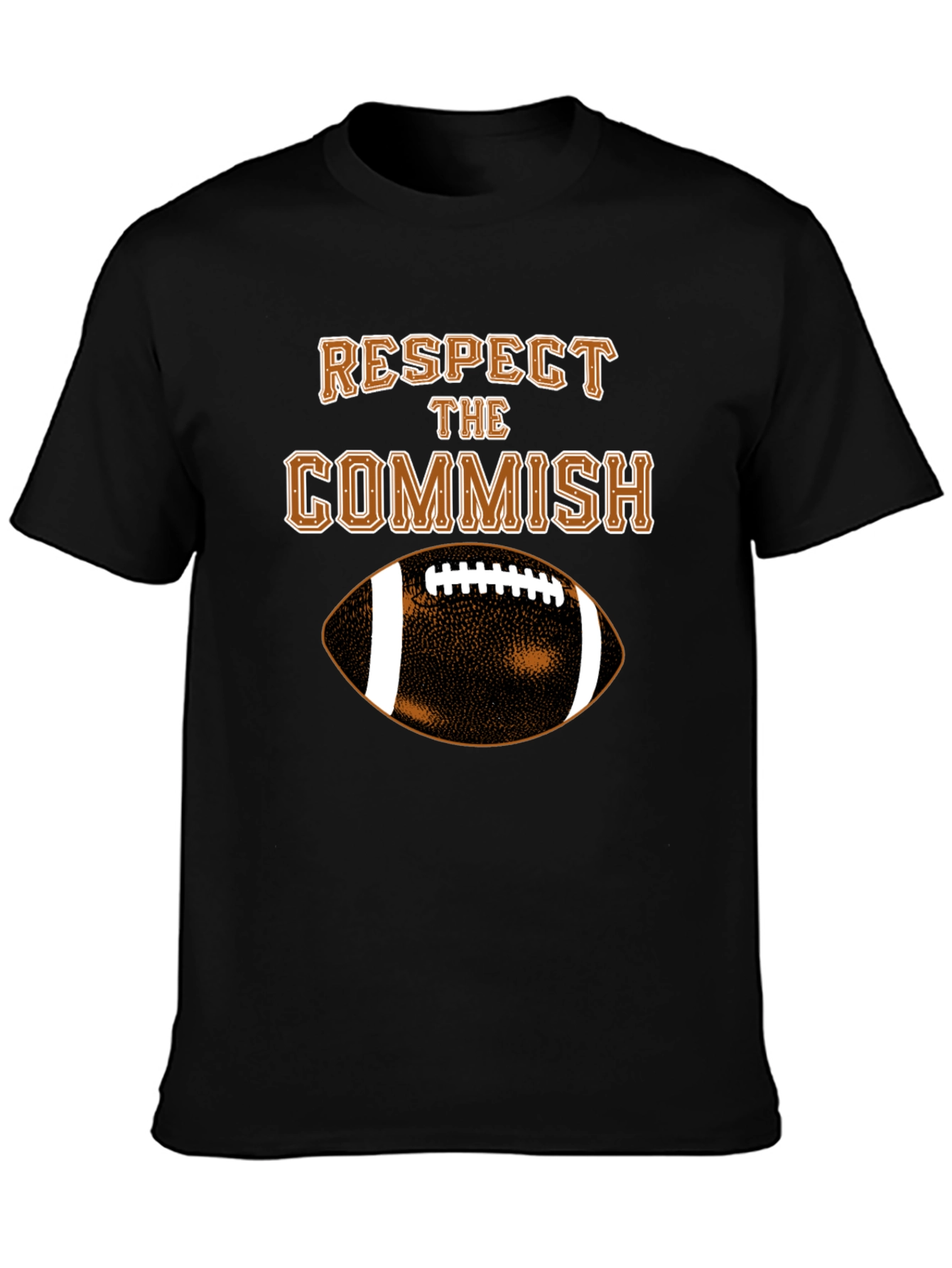 Respect the Commish T-Shirt - Football Fantasy League Gift