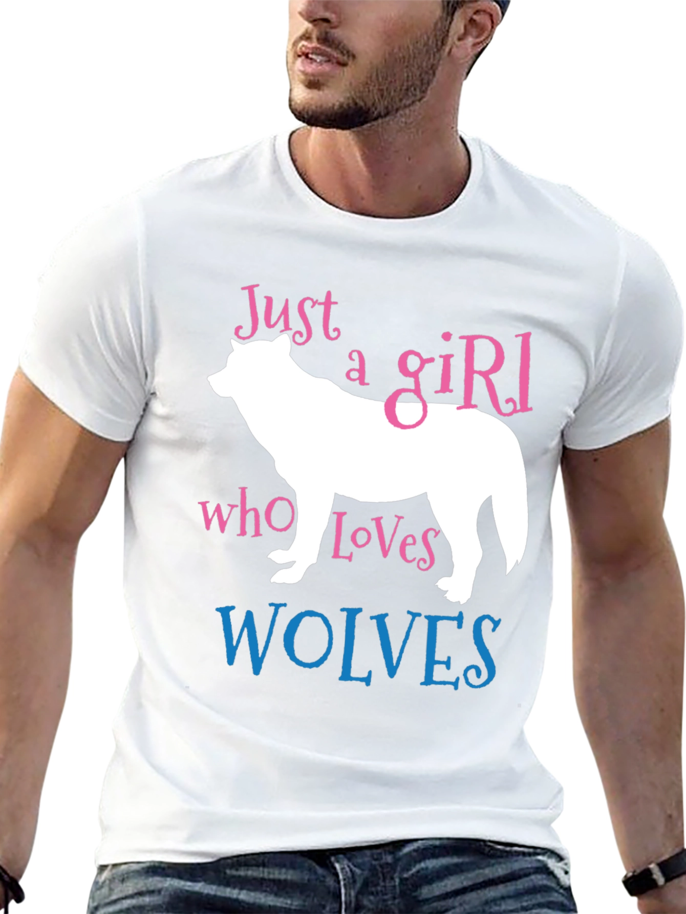 Just a Girl Who Loves Wolves T-Shirt