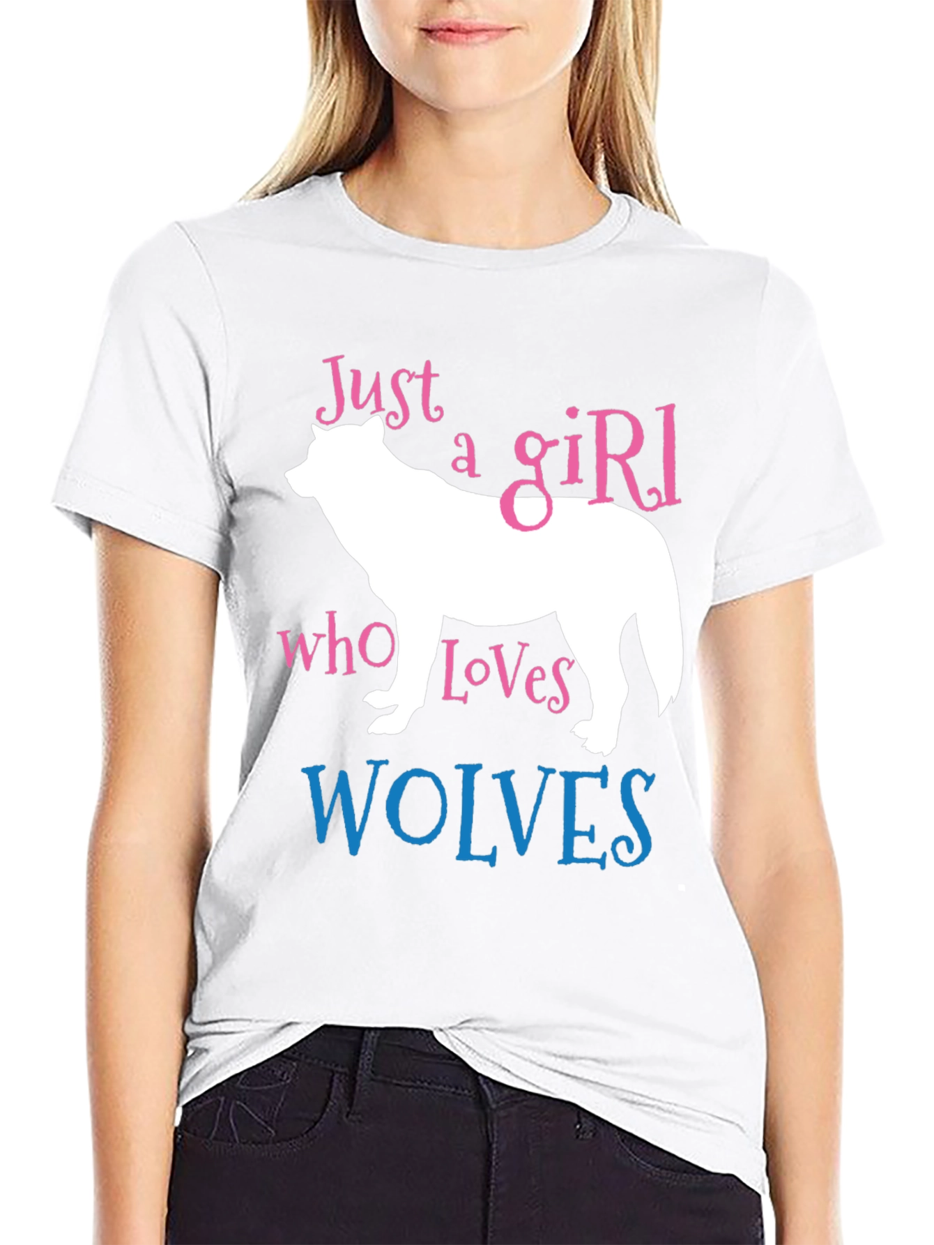 Just a Girl Who Loves Wolves T-Shirt