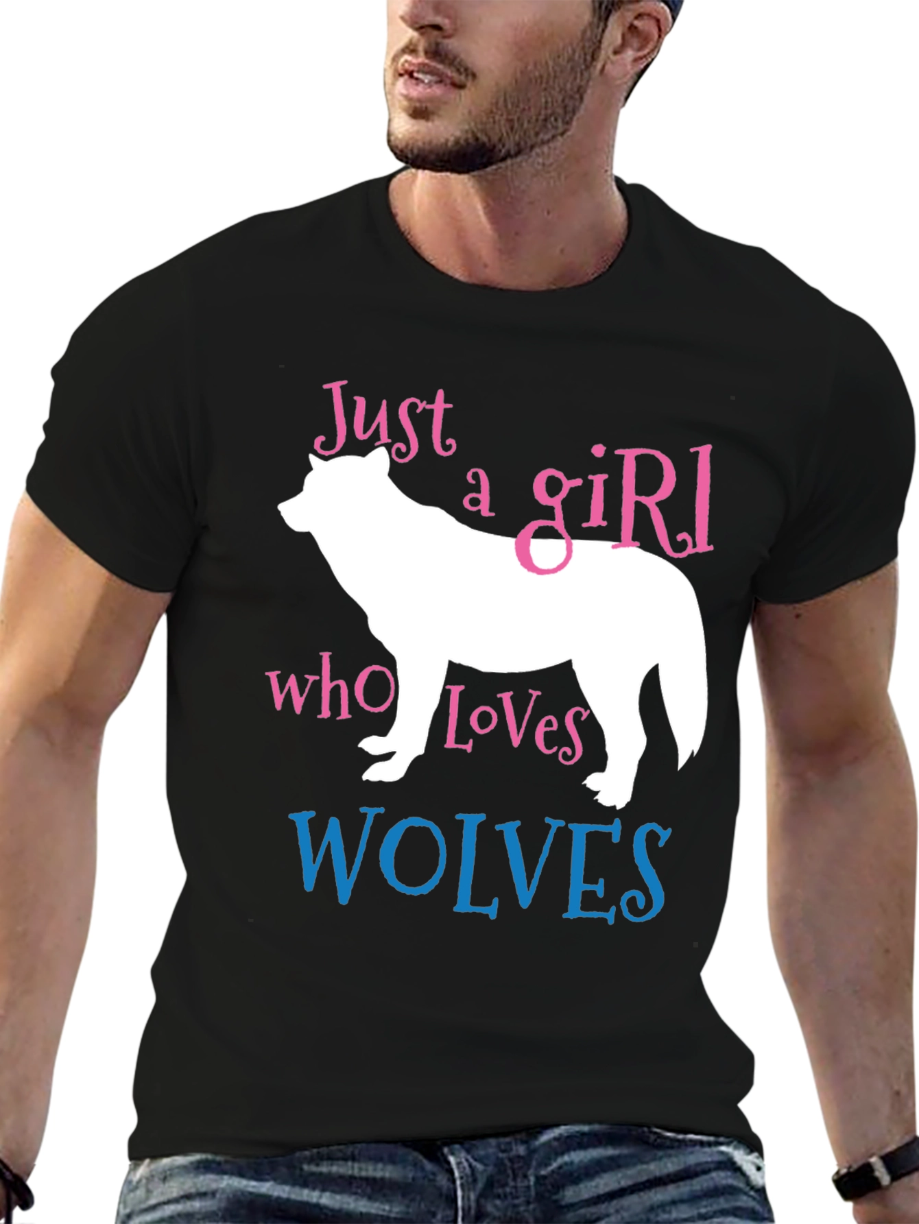 Just a Girl Who Loves Wolves T-Shirt